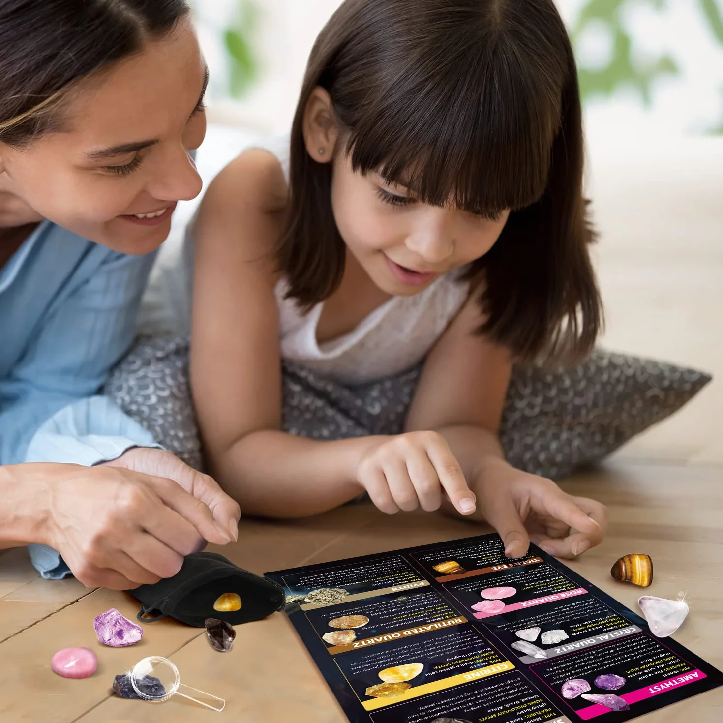 Kit Archéologie Enfant Jouet de Fouille Cristaux Pierres Précieuses 5 Pierres Précieuses Cristaux Mystérieux Cadeau Garçons Filles