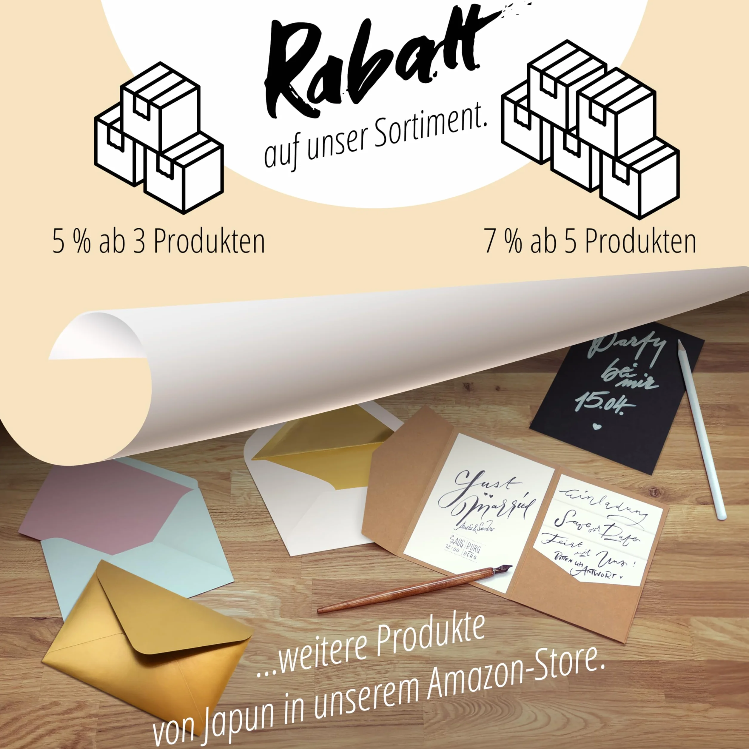 Cartes pliantes vierges DIN A6 C6 pastel - Lot de 50 avec enveloppes