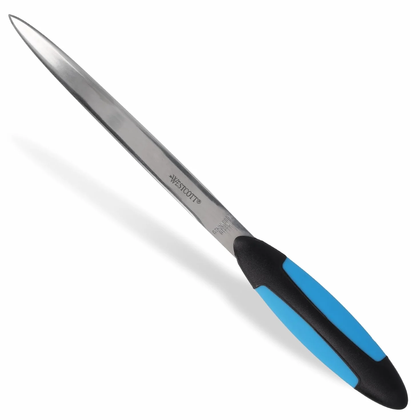 Westcott Coupe-papier avec lame en acier inoxydable et poignée Softgrip ergonomique