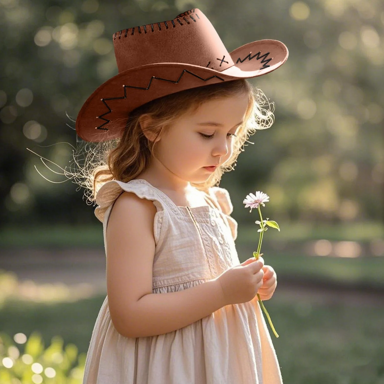 Chapeau Cowboy Enfant Bébé Western Daim Synthétique Soirées Thème Déguisements Halloween