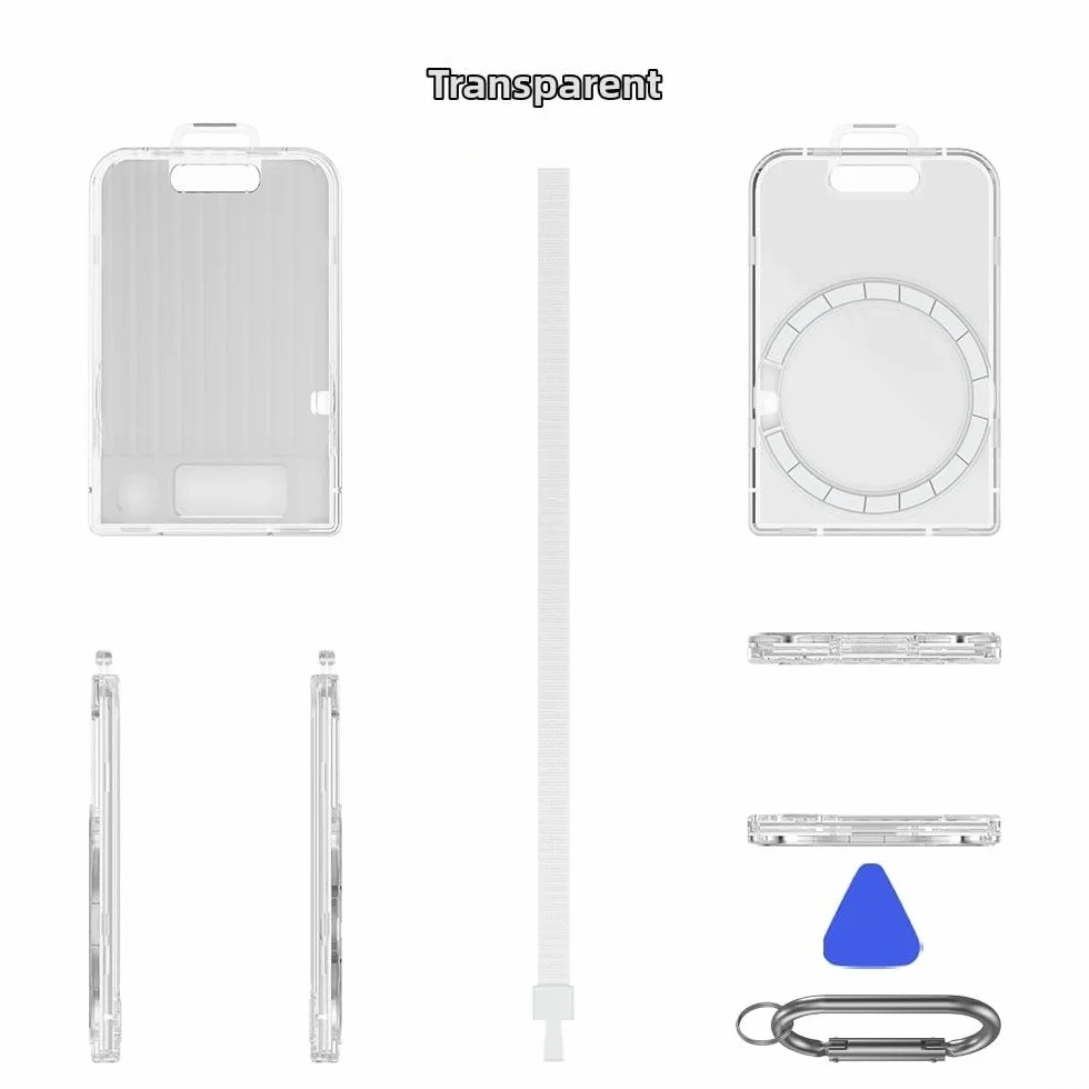 Étui de protection pour ordinateur portable Plaud Note/Plaud Note Pro AI, support magnétique, cordon de serrage, gris