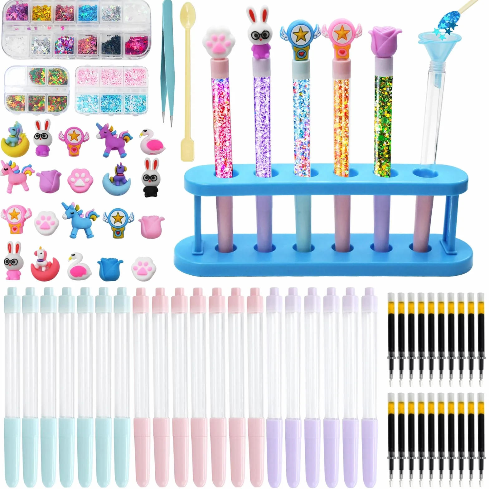 Fabrique a Stylo avec 72+ Accessoires, Kit Loisir Creatif Enfant 6-12 Ans