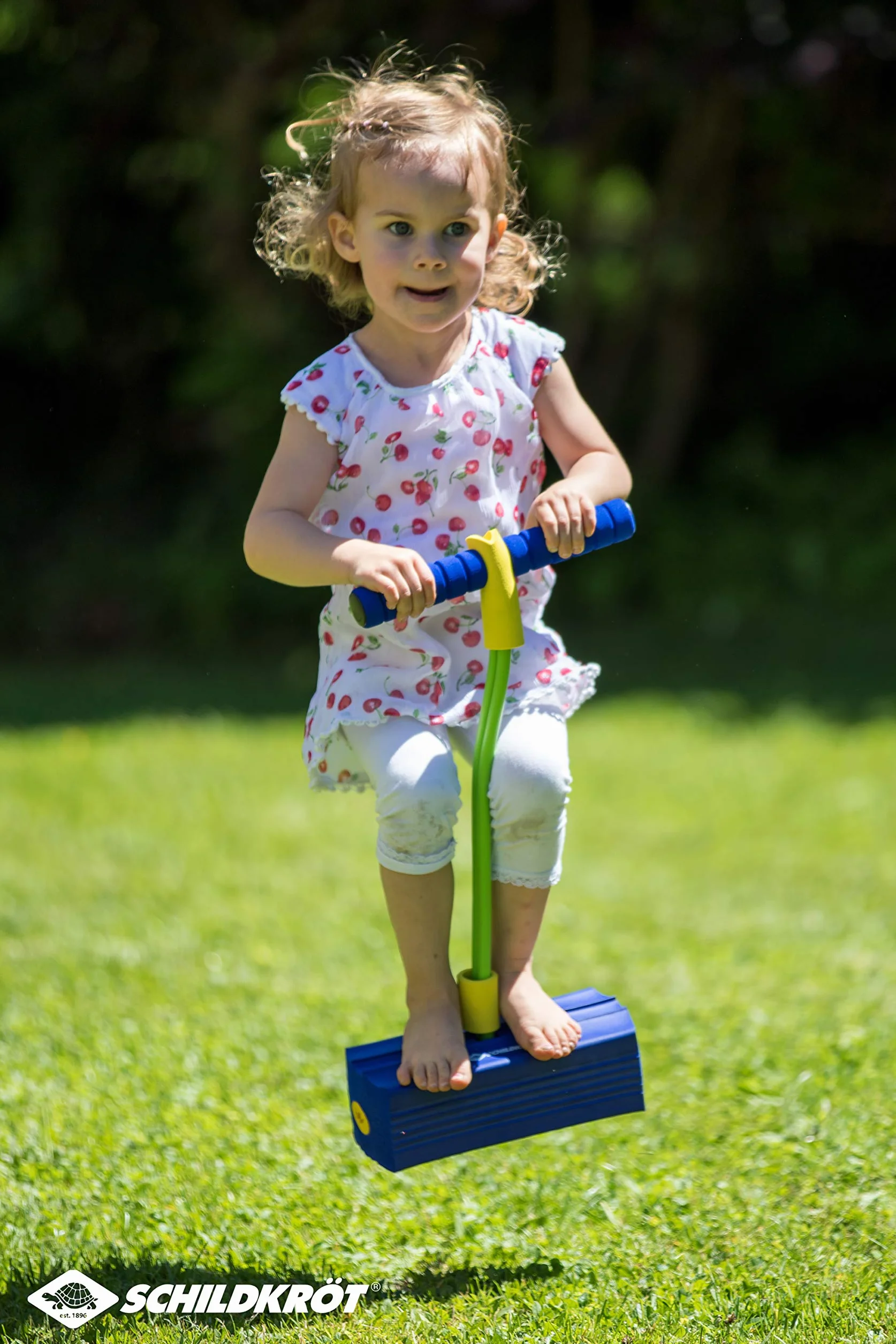 Schildkröt Fun Jumper Bâton Sauteur en Mousse avec Poignées Souples pour Enfants 3 Ans+