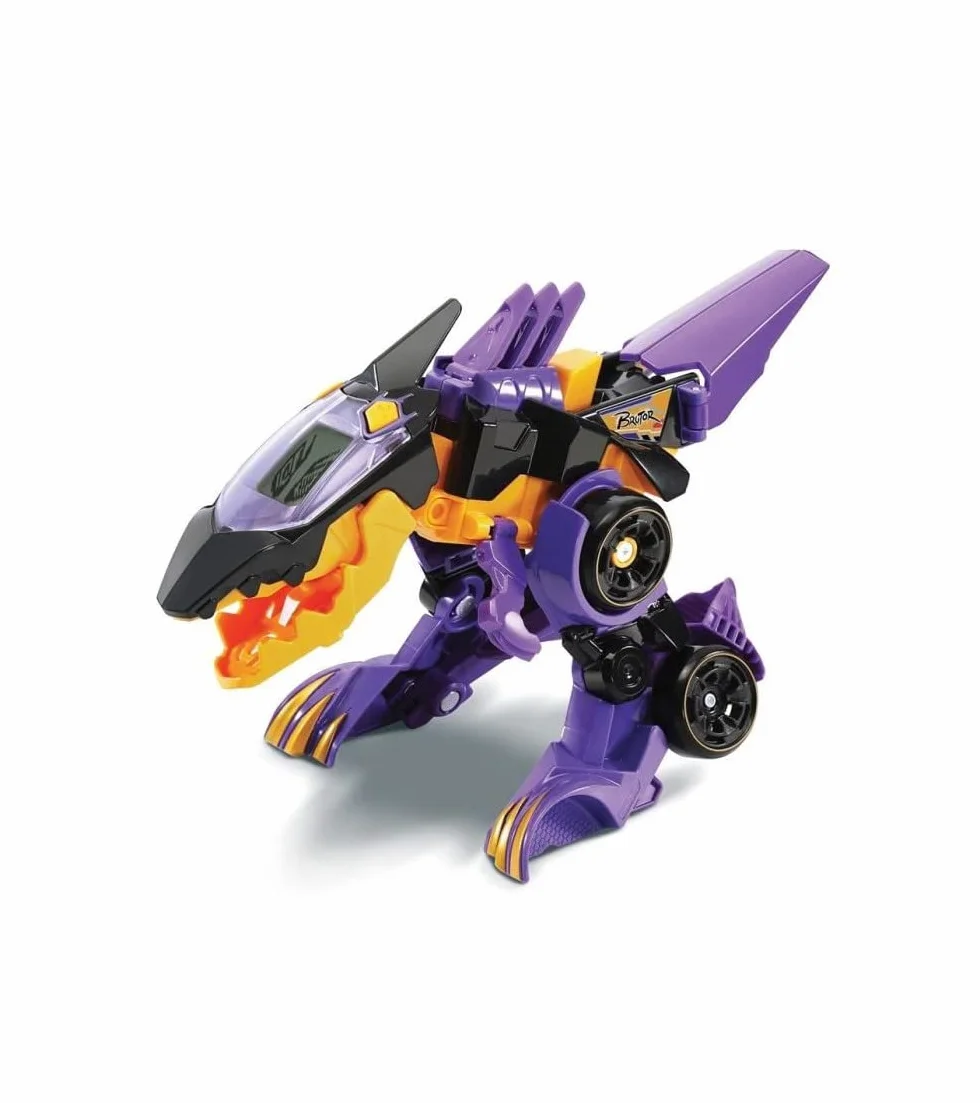 VTech Switch & Go Dinos Dinosaure Sonore Brutor Super Spinosaure Jouet 2 en 1 Transformable Voiture Course Cadeau Enfant 4 Ans