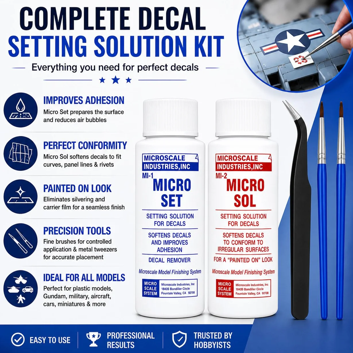 Meta AOT Decal Setting Solution Micro Sol 102 Micro Set 101 Autocollants
