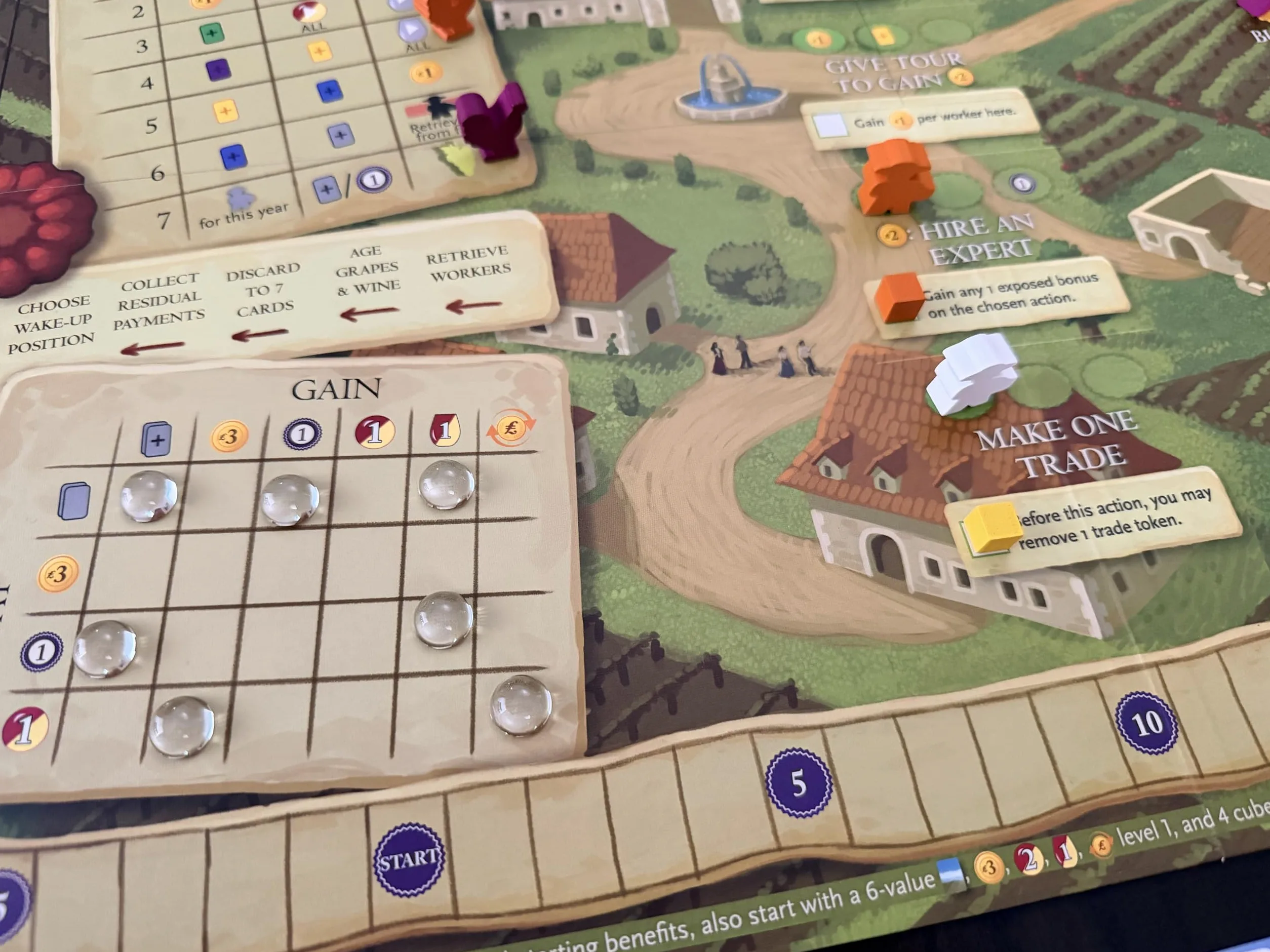 Stonemaier Games: Viticulture : Bordeaux Expansion par Jamey Stegmaier | Un nouveau plateau avec des graphismes, une disposition et un nouveau mécanisme mis à jour | Ajouter à la viticulture | 1 à 6