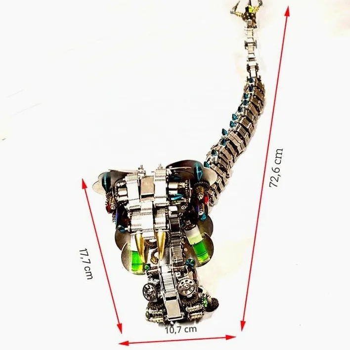 Metalkitor Puzzle 3D en métal pour adultes - Kit serpent cobra - Ornements DIY - Assemblage artisanal - Décoration chambre (1 000+ pièces)