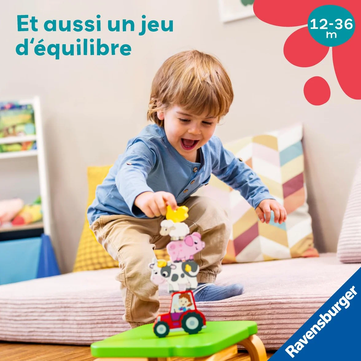 Ravensburger Puzzle en Bois aimanté A la Ferme Jouet bébé dès 1 an