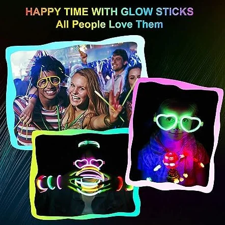 Bracelet Fluorescent Lumineux 30 Pièces Baton Lumineux Enfants Adultes Décoration Fêtes