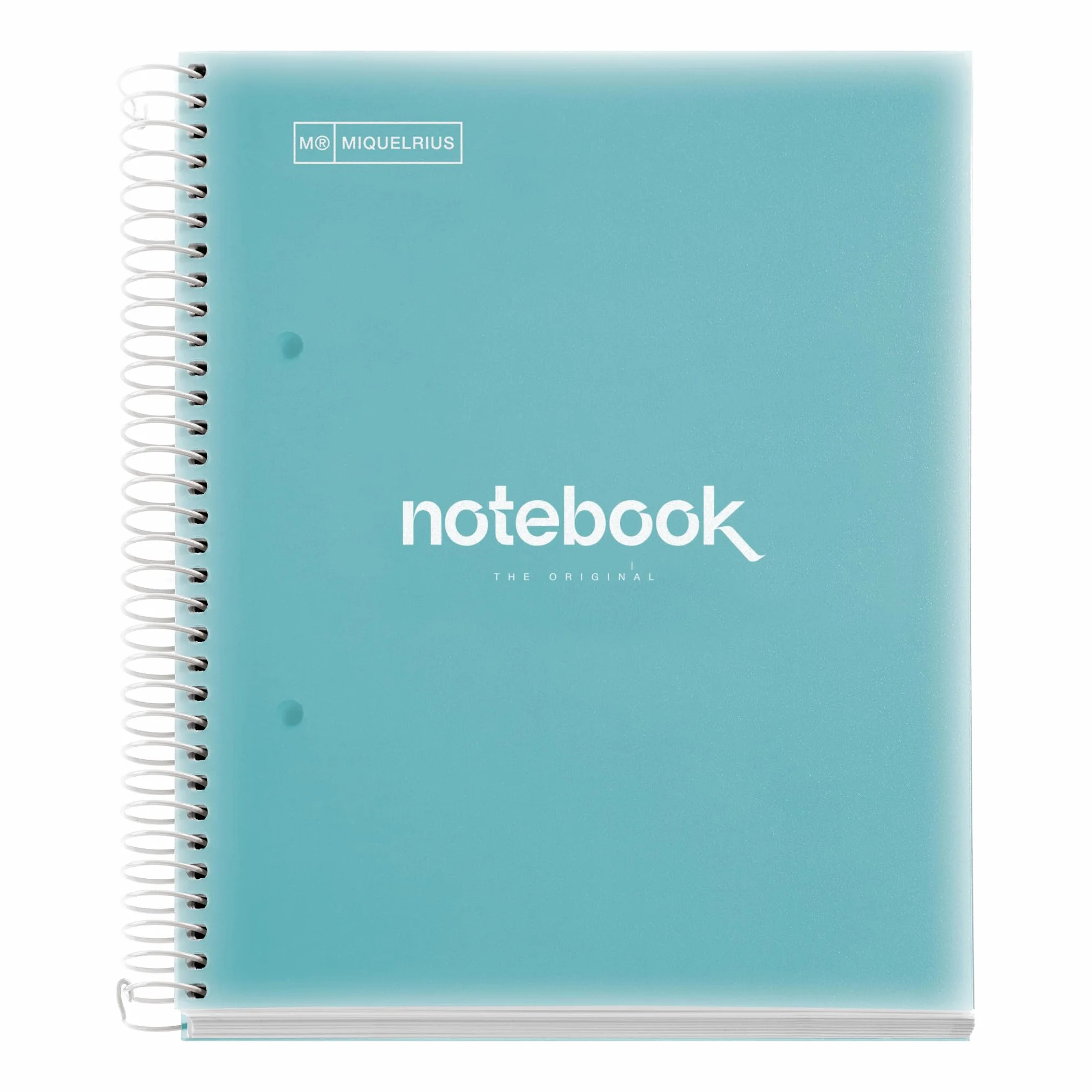 Miquelrius Carnet de notes A5 Emotions 120 feuilles quadrillées 5 mm papier 90 g/m² bleu ciel