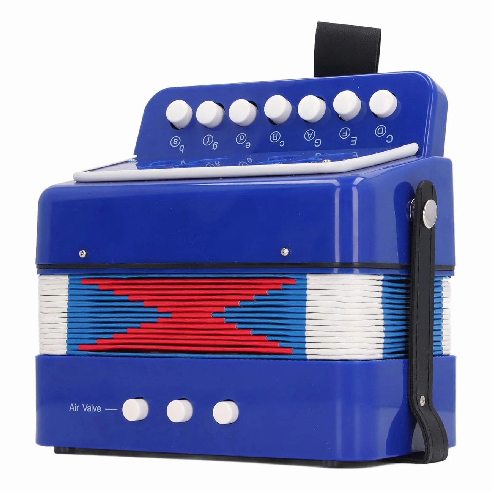 Accordéon à Boutons éducatif pour Enfants 7 Touches Développement Musical 3 Ans