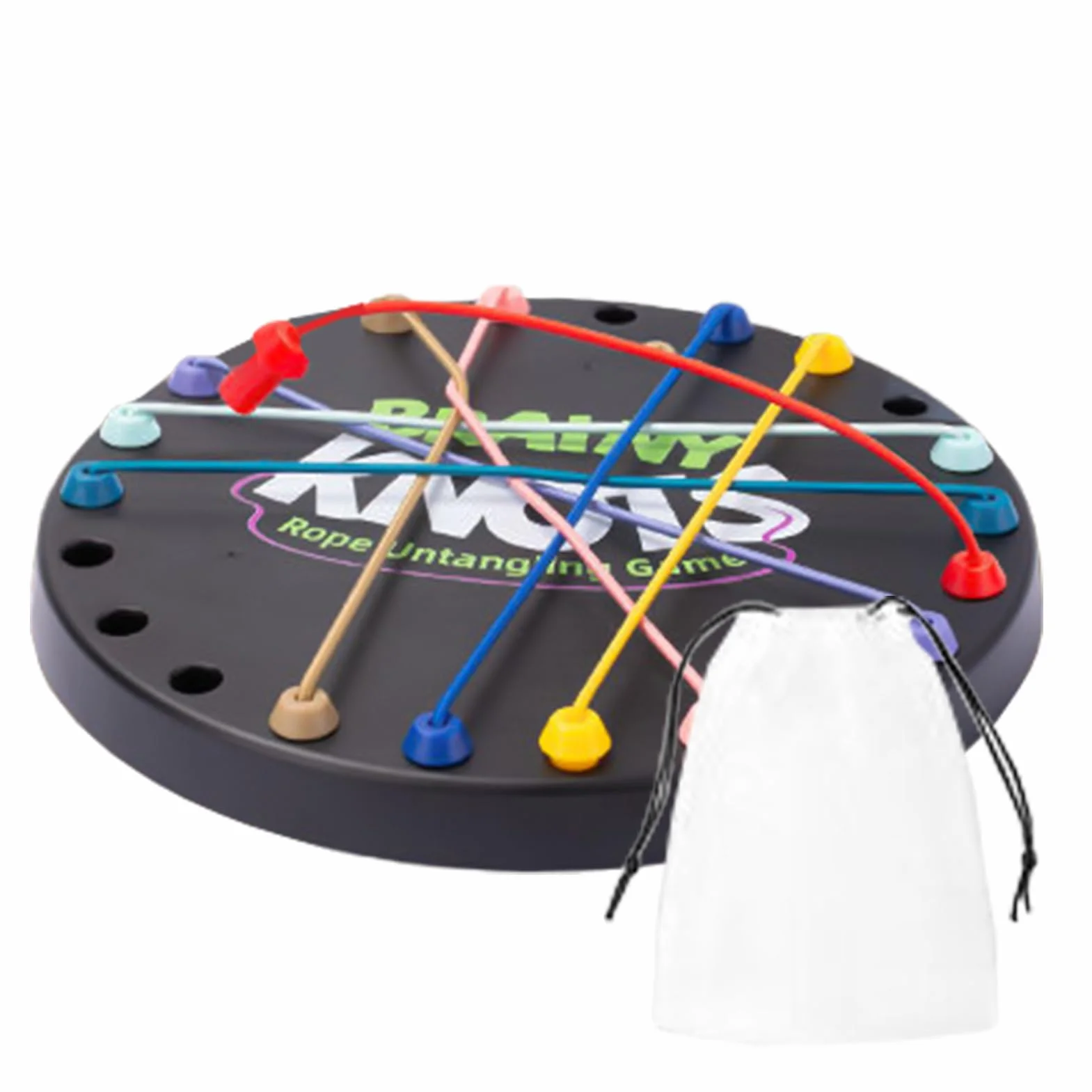 Brainy Knots Jeu De Puzzle De Corde, Stratégie Cérébrale À Cordes Torsadée, Jeux De Société De Puzzles Logiques
