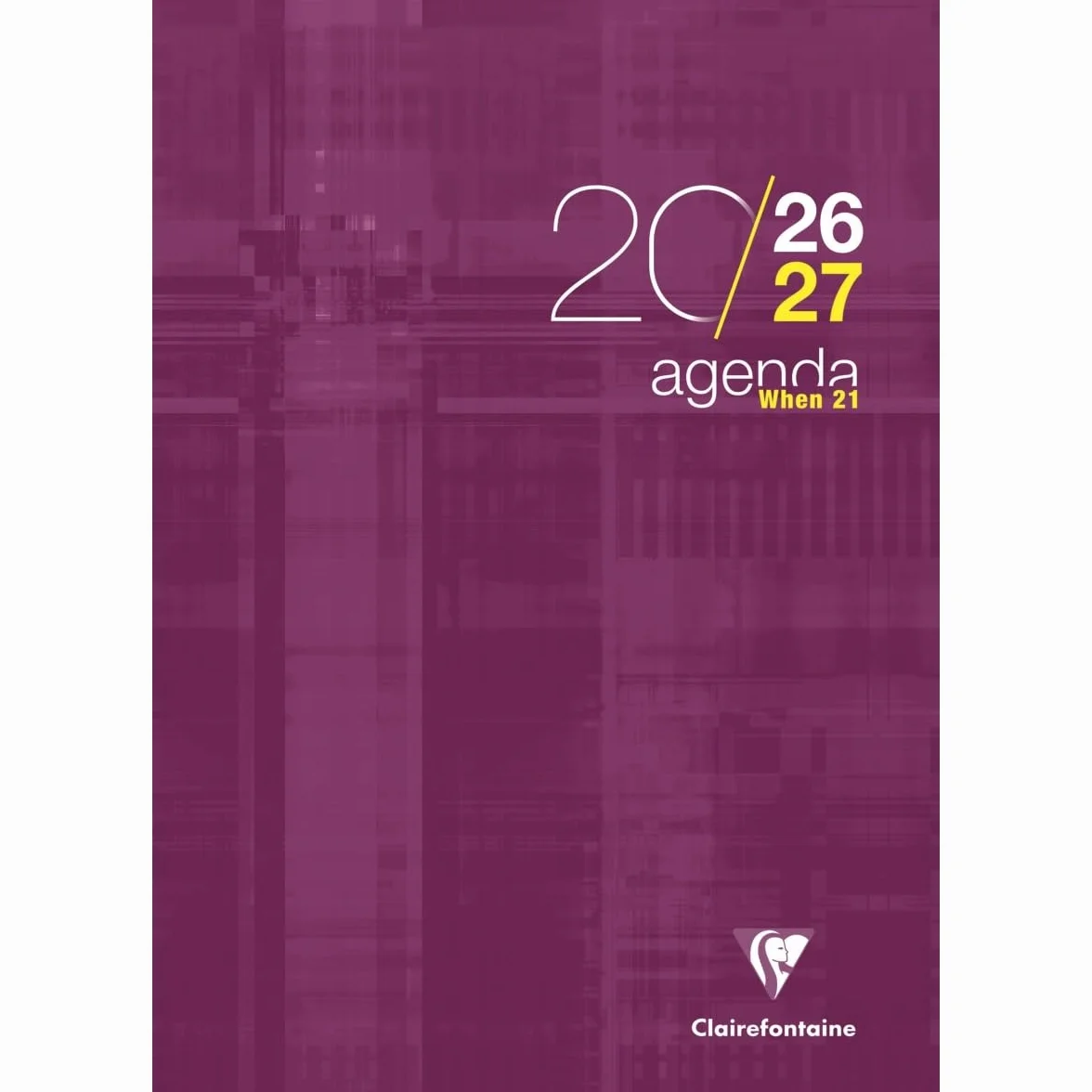 Clairefontaine Agenda When 21 2026-2027 21x29,7 cm 1 Semaine Sur 2 Pages Violet