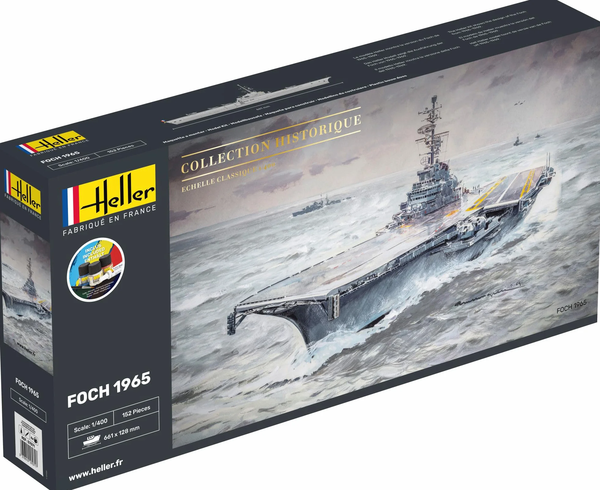 HELLER JOUSTRA Maquette Bateau Foch Starter Kit