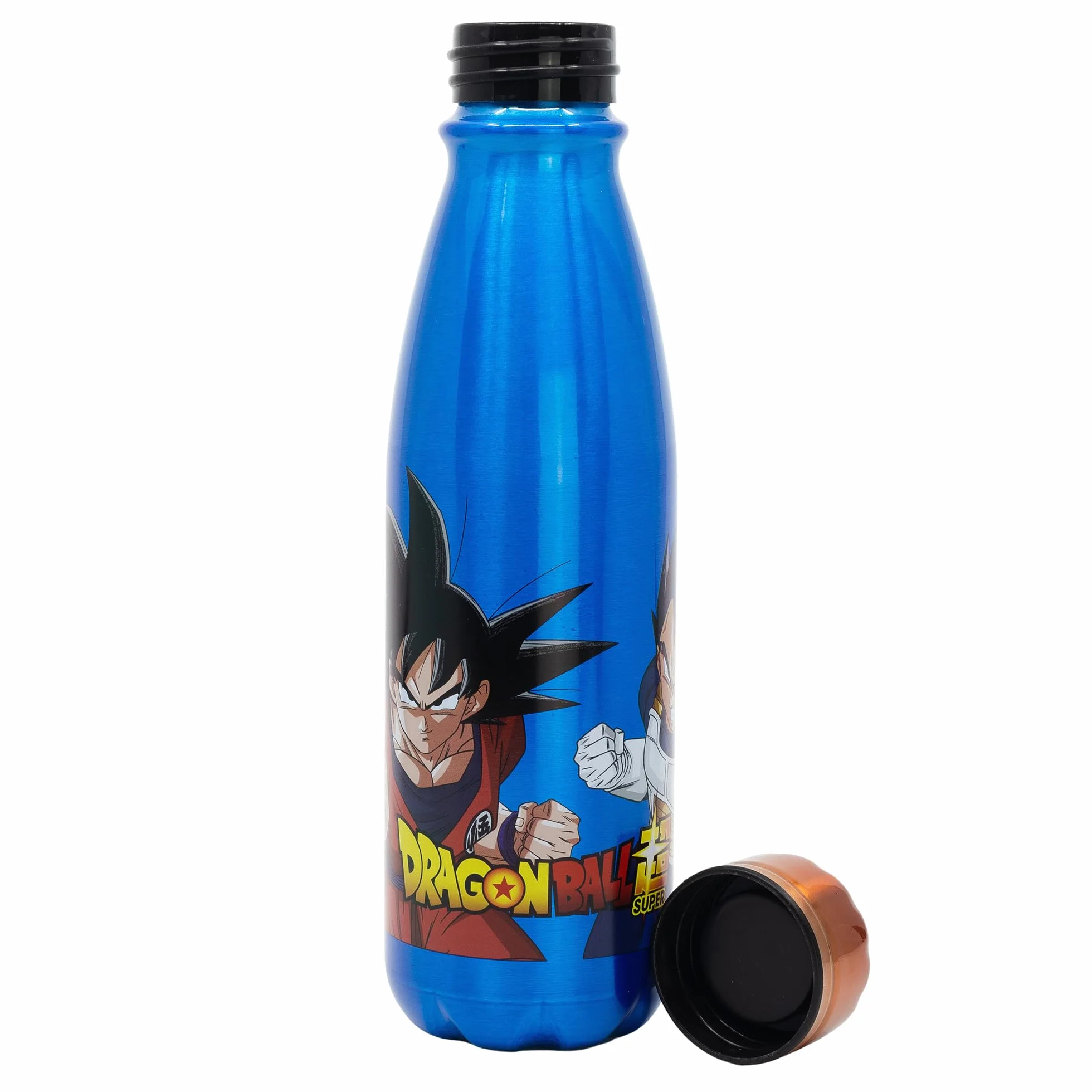 Gourde Aluminium Enfant Dragon Ball 600ml Réutilisable Embout Sécurisé Bouchon Anti-Fuite