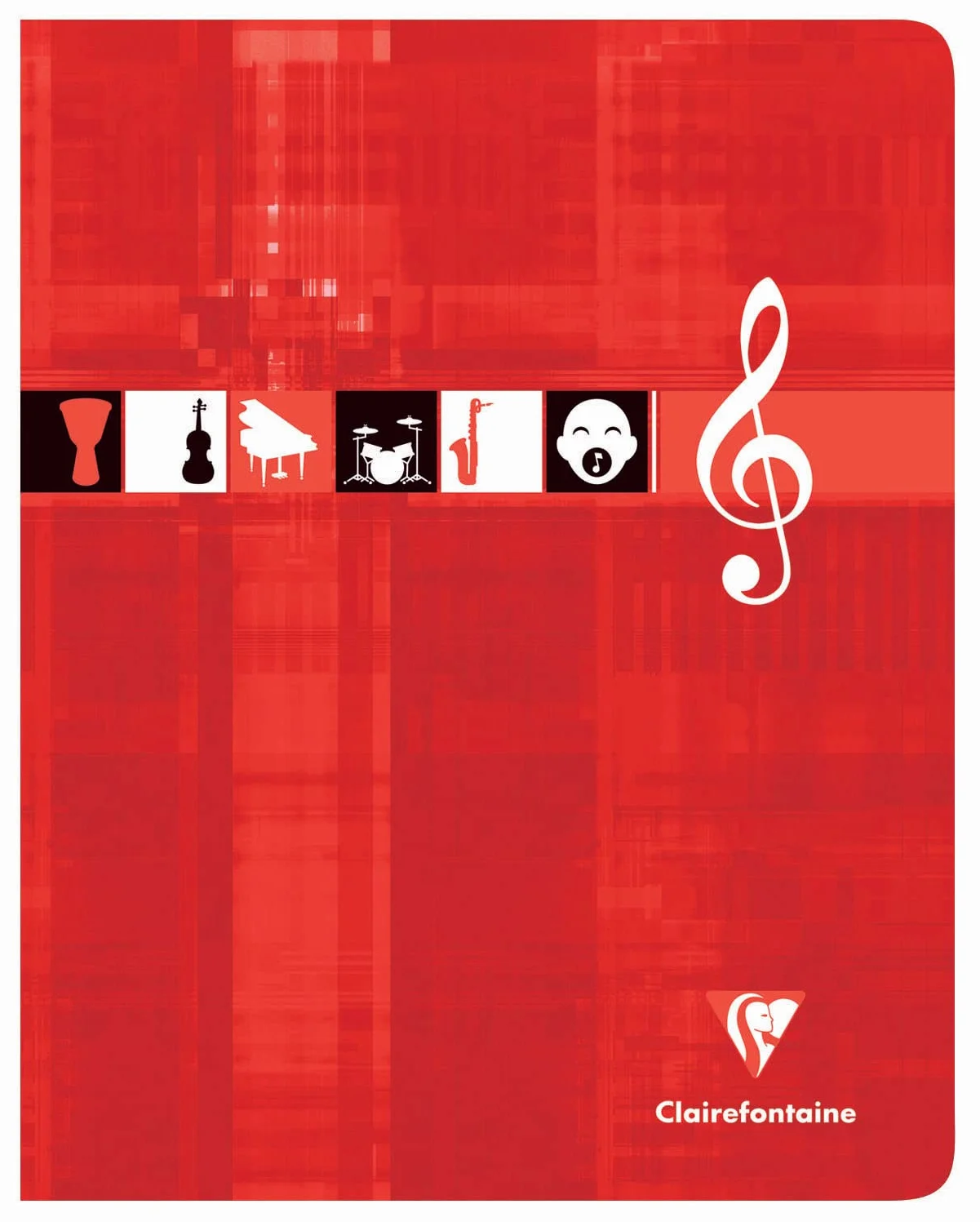 Clairefontaine 3799C Cahier de Musique et Chants 17x22 cm 56 Pages Lignées Portées Papier 90 g Couverture Pelliculée