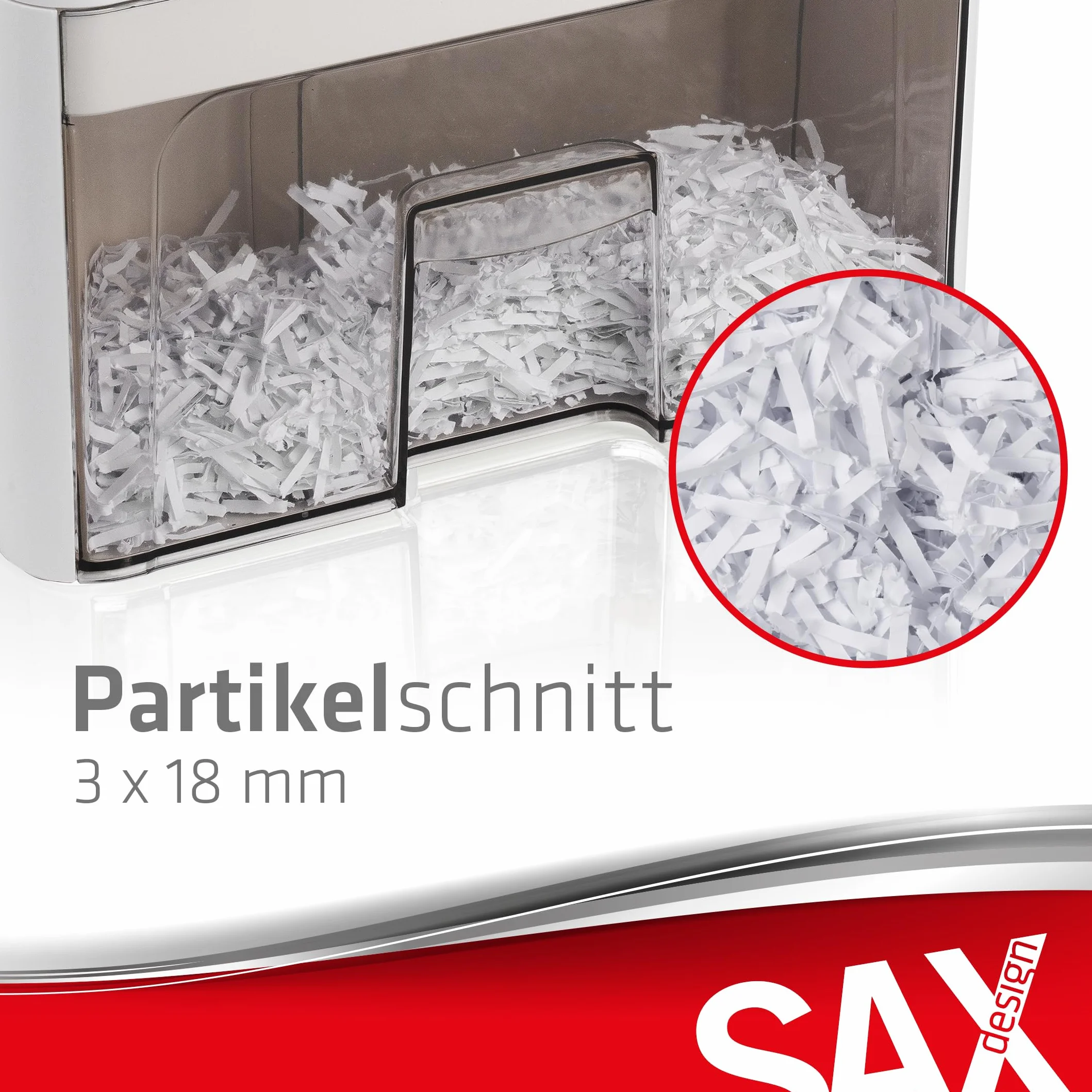 Sax Bruno Destructeur de Papier 3x18 mm 220 mm A4 3,5 L Silencieux 70 dB