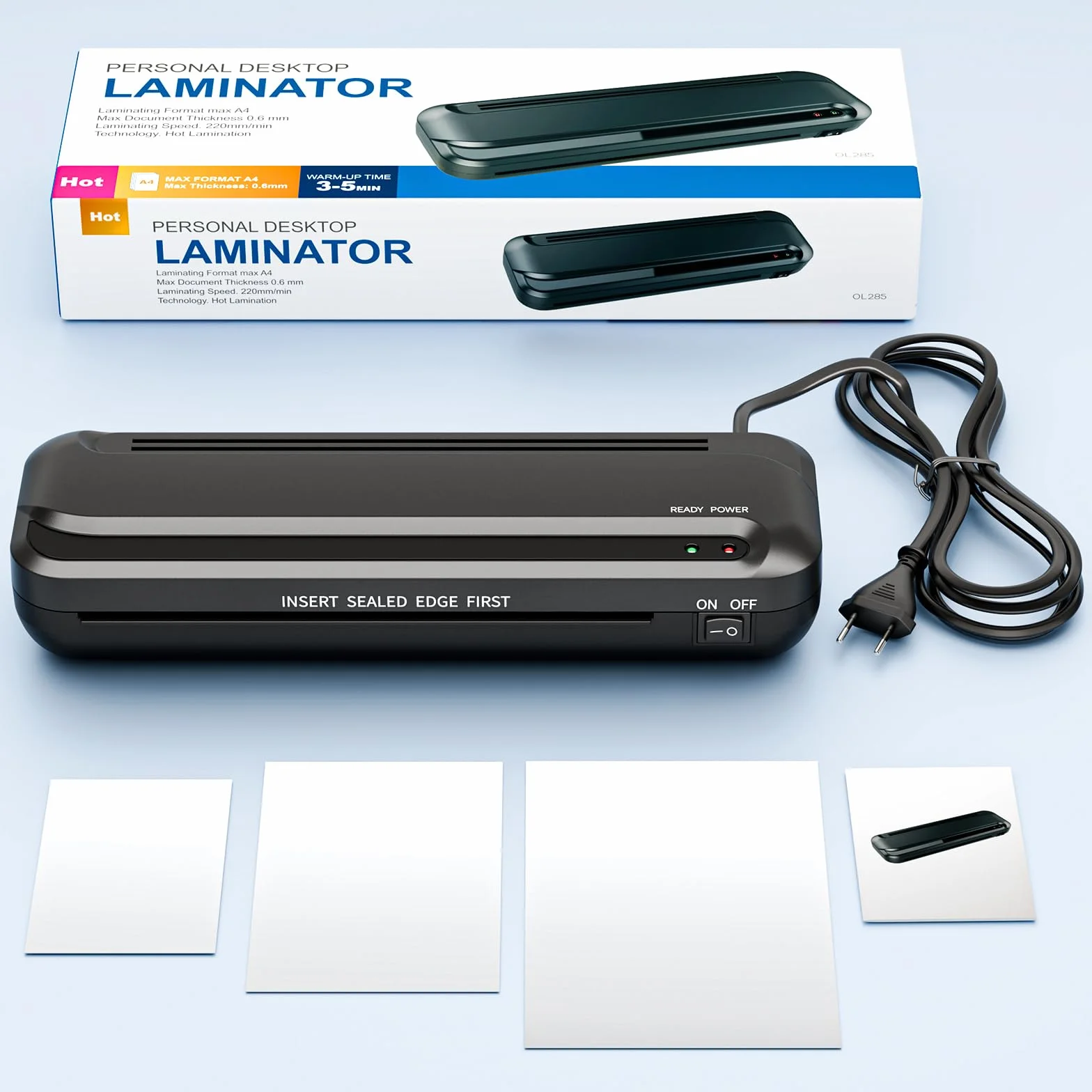 Plastifieuse A4 Machine à Plastifier Thermique 4 en 1 avec 15 Pochettes pour A4 A5 A6 Photo