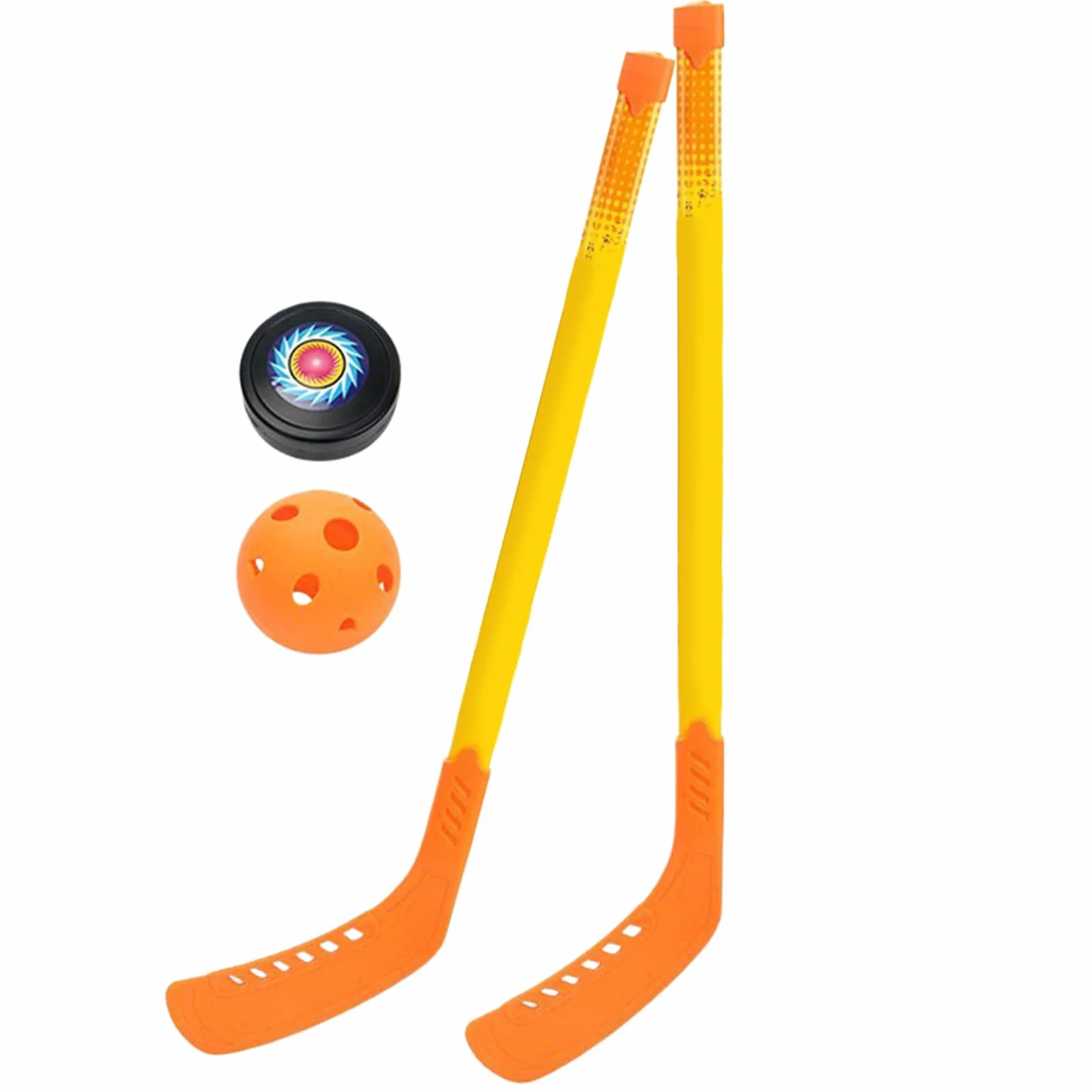 Bâtons de Hockey d'intérieur pour Jeunes Débutants – Ensemble de Crosses Légères avec Balles