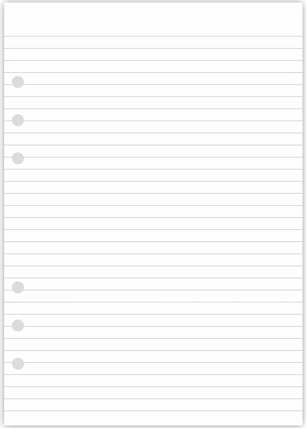 Filofax recharge papier ligné A5 500 feuilles 100 g/m² 14x21 cm perforé 6 trous
