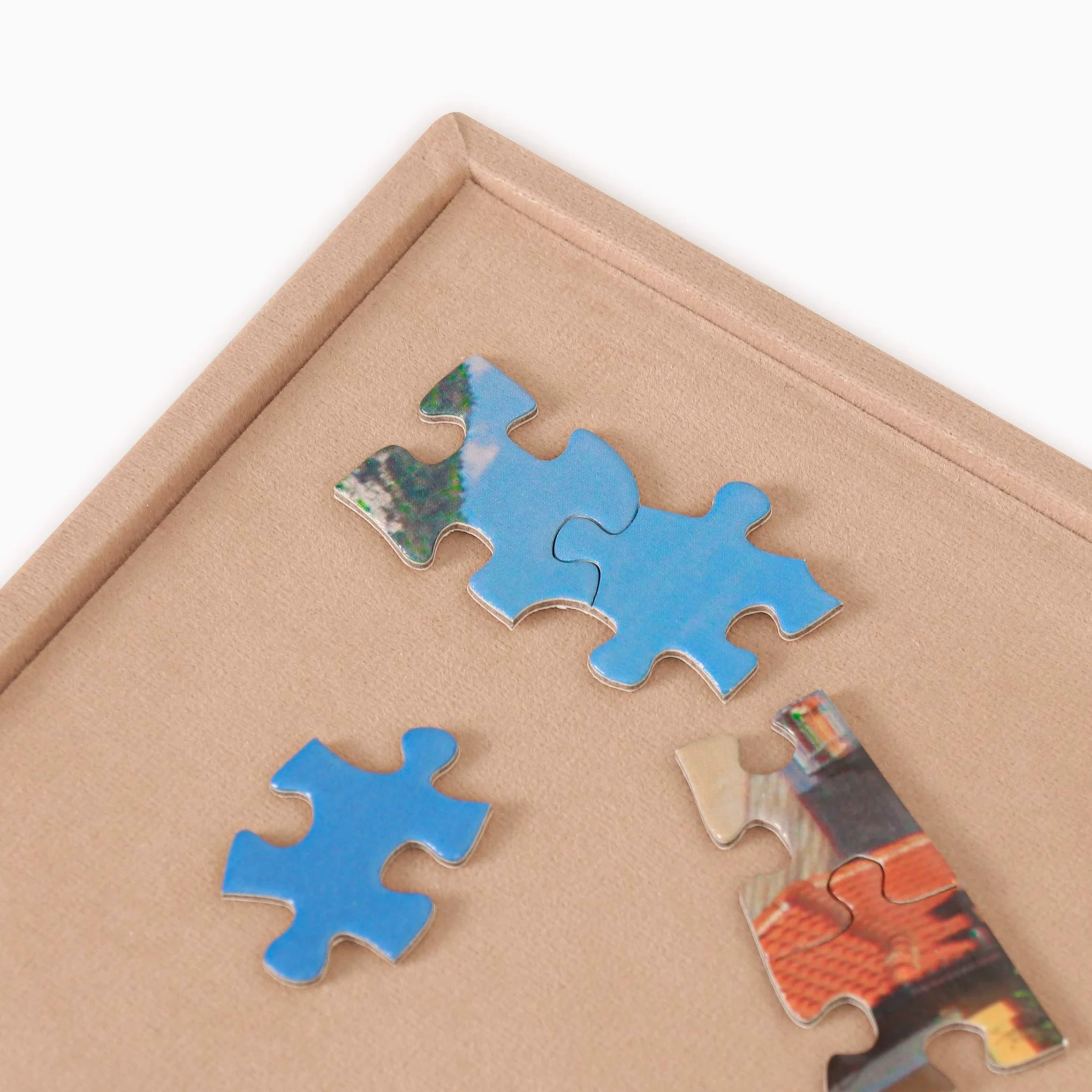 Lavievert Plateau de puzzle portable en bois avec surface antidérapante pour jusqu'à 1000 pièces