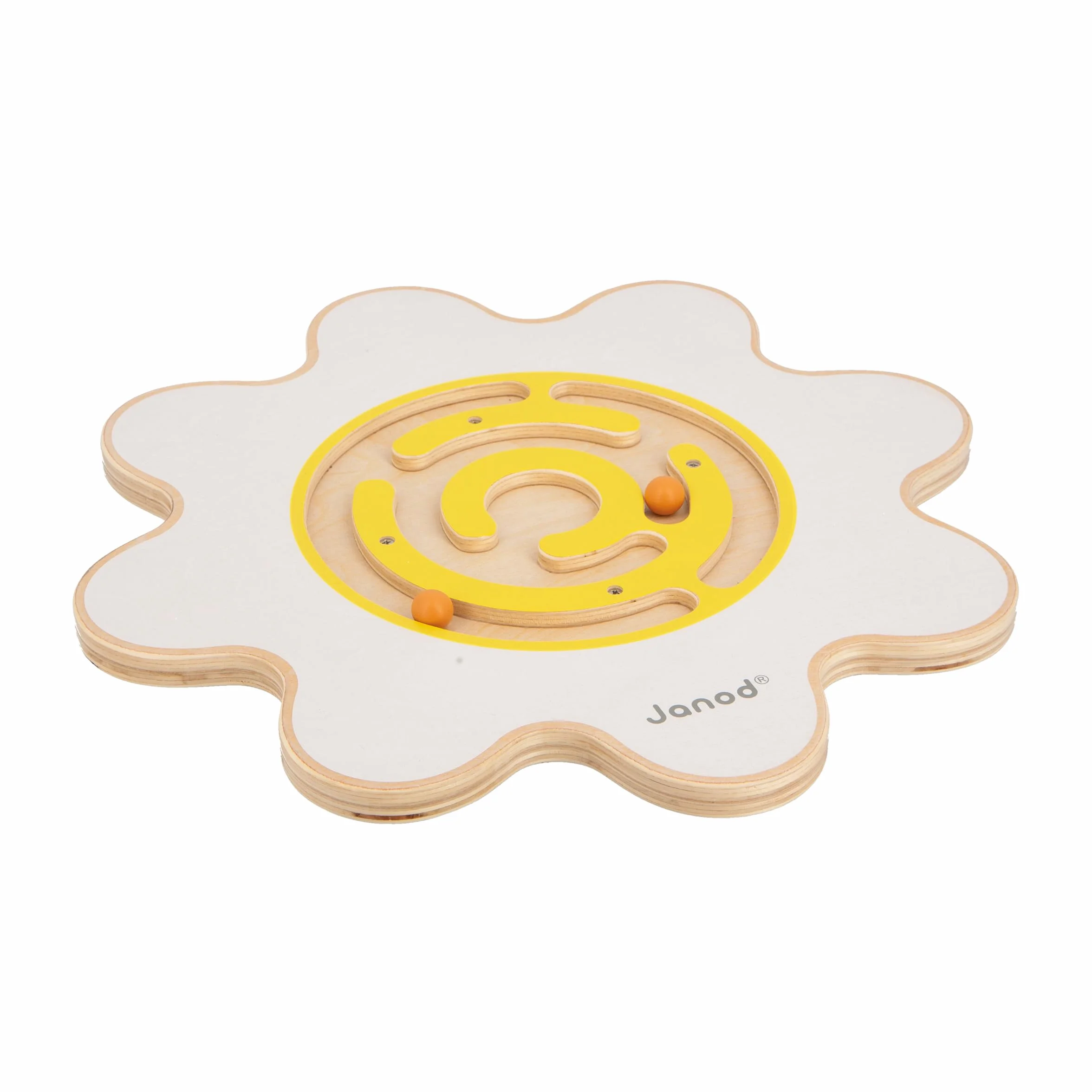 Janod Planche d'Équilibre Fleur Sweet Cocoon Jouet en Bois FSC Développe Équilibre et Concentration Enfant dès 5 Ans