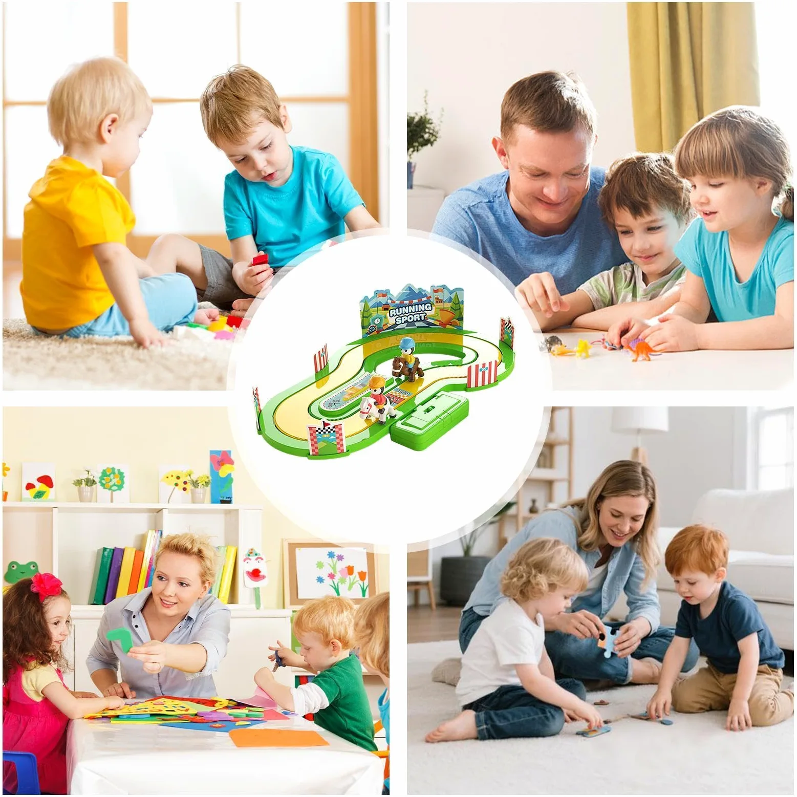 Bureau - Jouet de détection de mouvement sans fil | Tapis de compétition interactif pour 2 joueurs avec bracelets à capteur sans fil et piles rechargeables