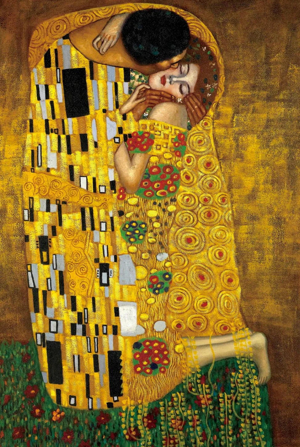 Puzzle adulte de 2000 pièces - Puzzle adulte de 2000 pièces - Grand jeu de puzzle pour enfant (baiser de couple)