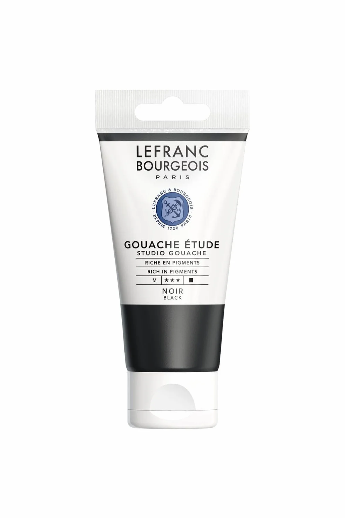 Lefranc Bourgeois Gouache Etude Tube 80ml Noir