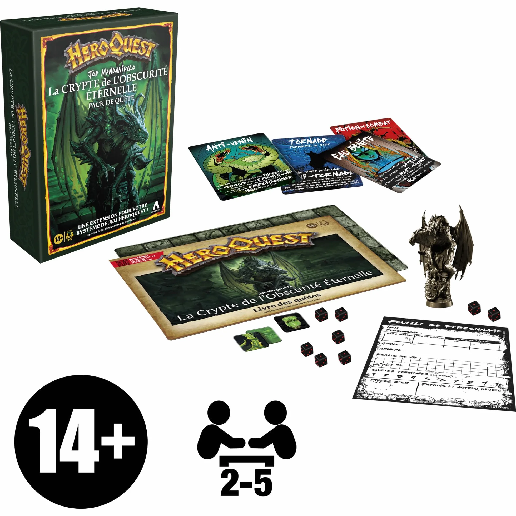 Avalon Hill HEROQUEST Crypt of Perpetual Darkness