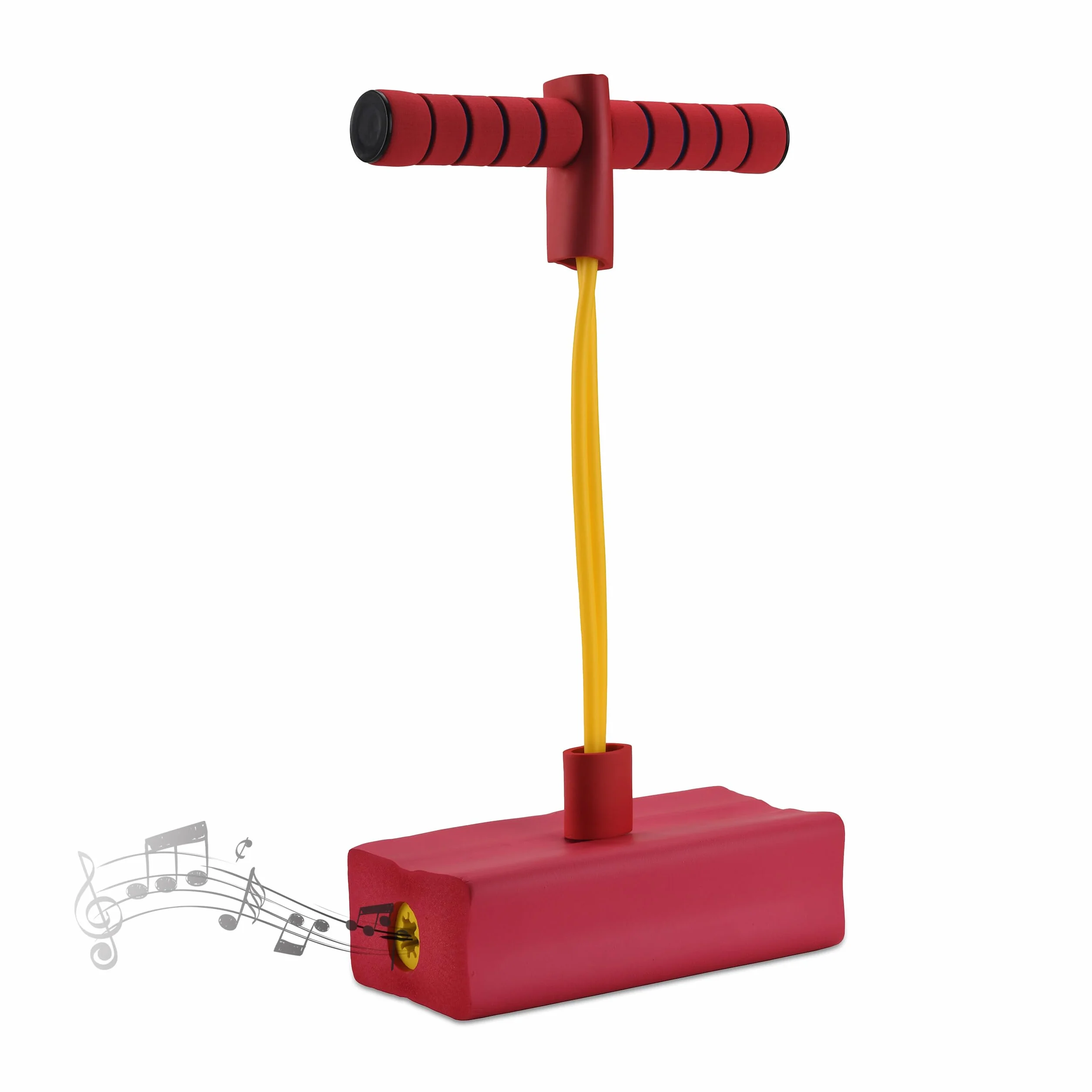 Relaxdays Pogo Jumper pour Enfants 80 kg Jouet de Saut extérieur Rouge