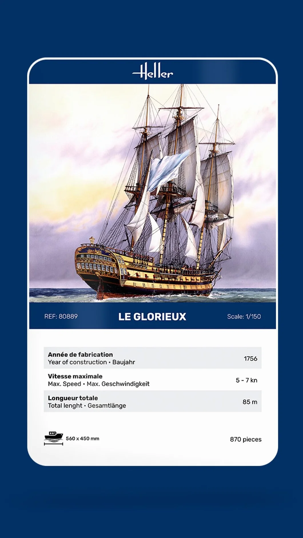 Heller Construction Et Maquettes Le Glorieux Echelle 1/150ème