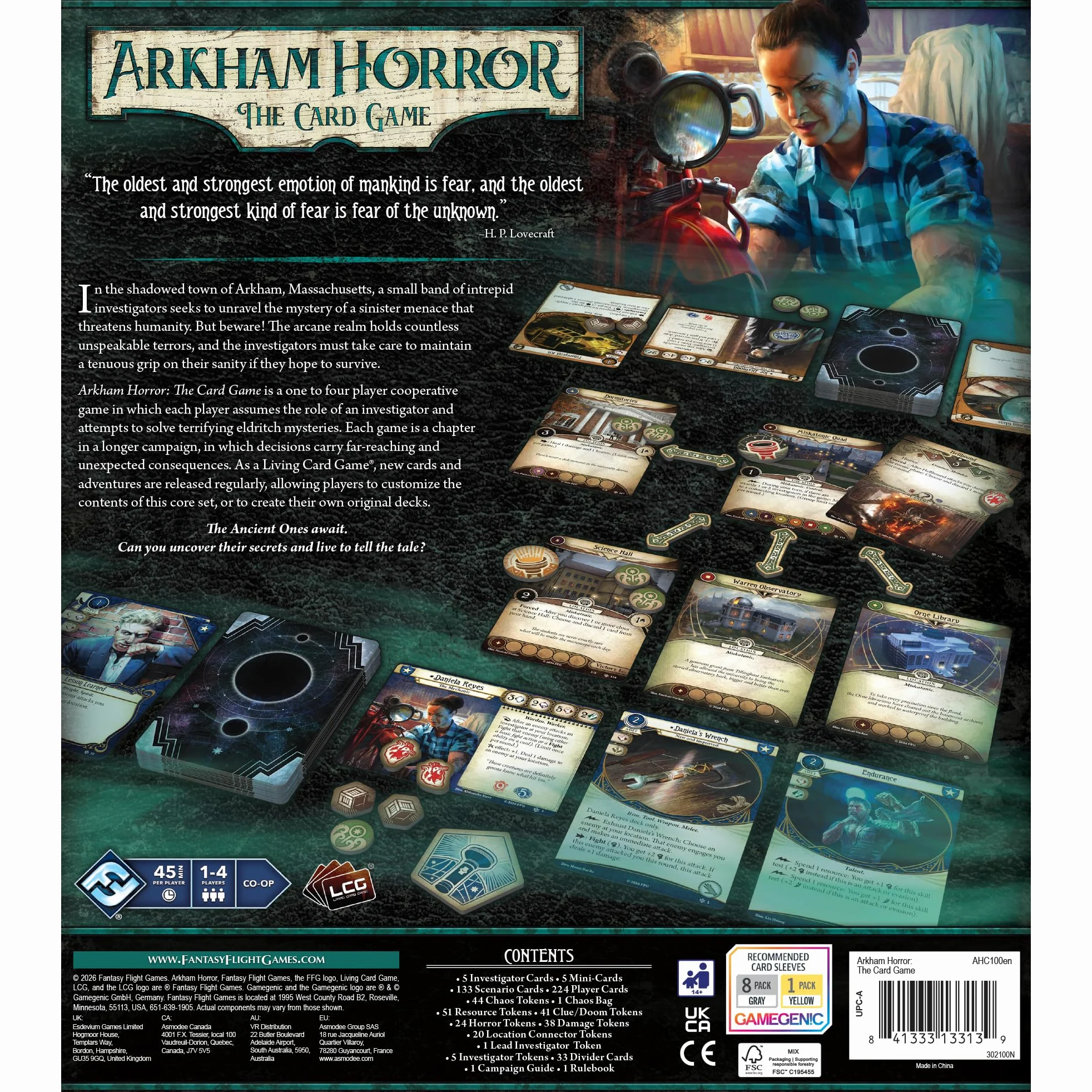 Asmodee Arkham Horror : The Card Game - Chapter Two Core Set - Jeu de Cartes coopératif à partir de 14 Ans - 1 à 4 Joueurs - Temps de Jeu de 45 à 180 Minutes
