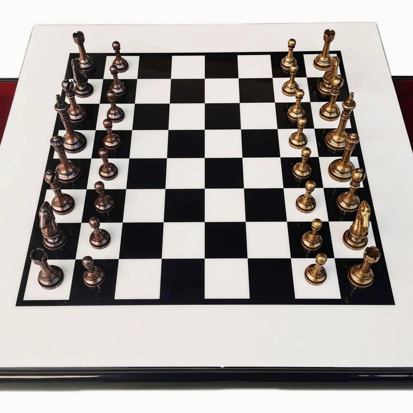 echiquier Jeu d'échecs en Bois for Voyage en Plein air avec tiroir de Rangement, Jeu de société for Camping, Enfants et Adultes echecs Jeu