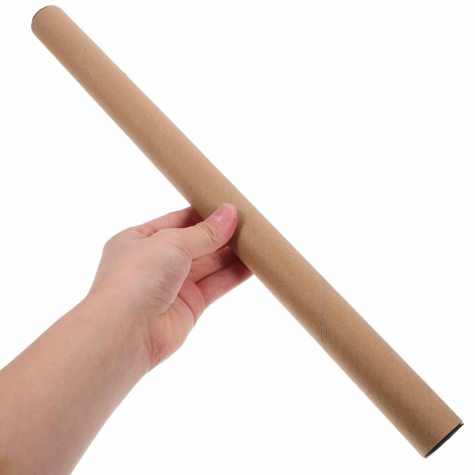Lot de 10 Tubes à Affiches en Papier Kraft 1,5 x 12 Pouces Rigide pour Transport Posters