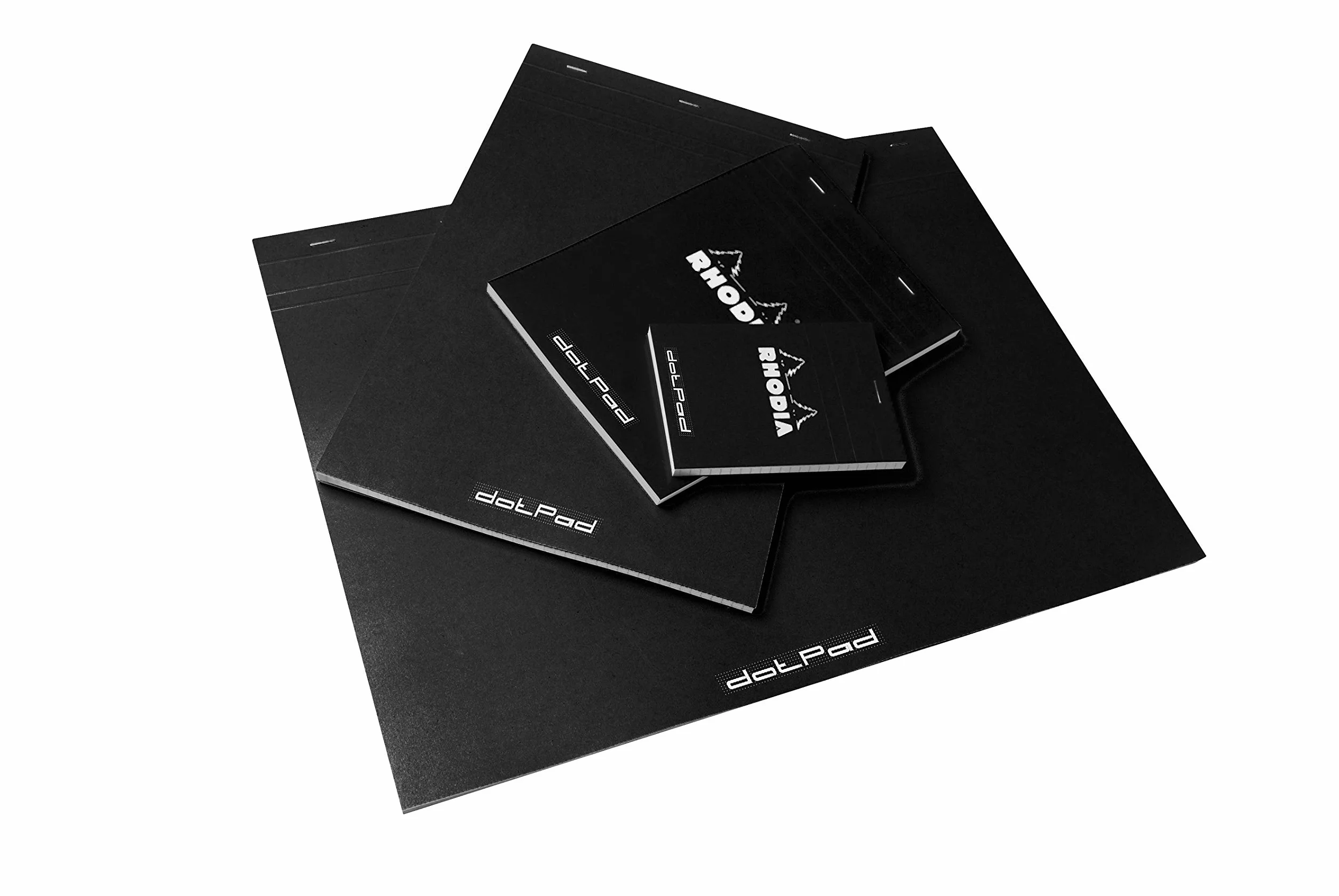 Rhodia dotPad N°38 Bloc-Notes A3+ 42 x 31,8 cm Pointillés 80 Feuillets Papier Clairefontaine 80 g/m² Noir