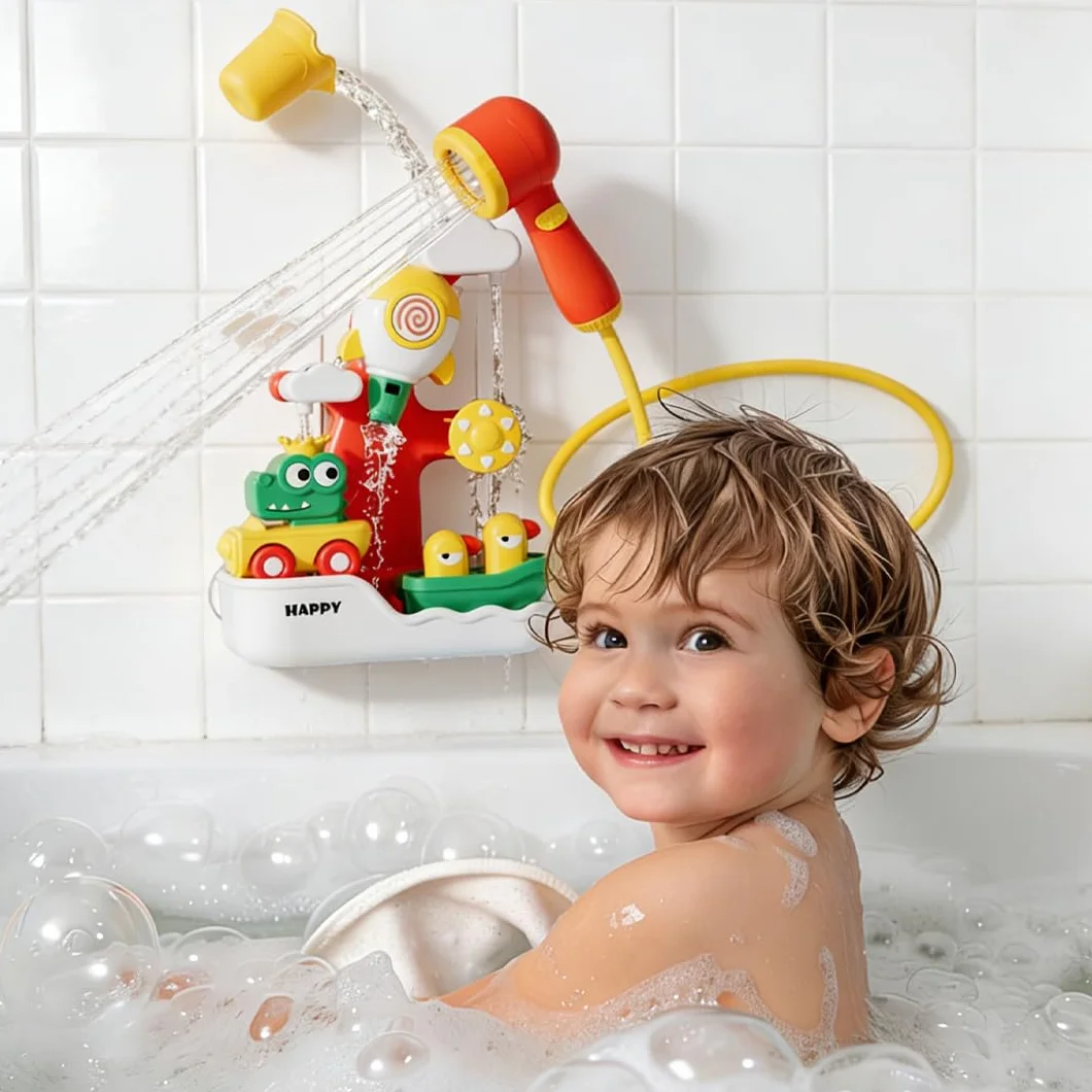 LUKIUP Jouet Bain Cascade Interactif Conception Fusée