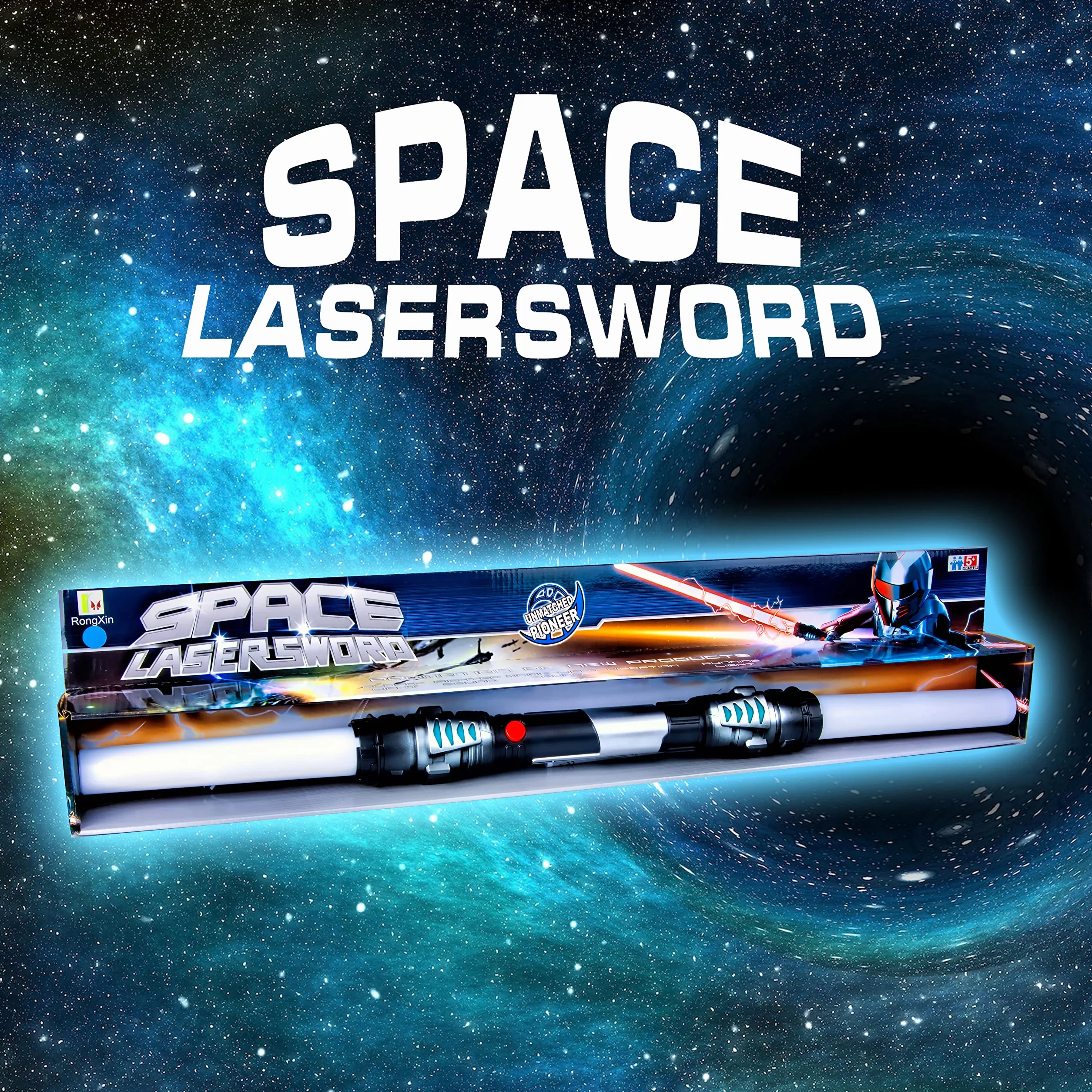 Sabre Laser Double Lame 138 cm Épée Laser avec Éclairage et Sonorisation