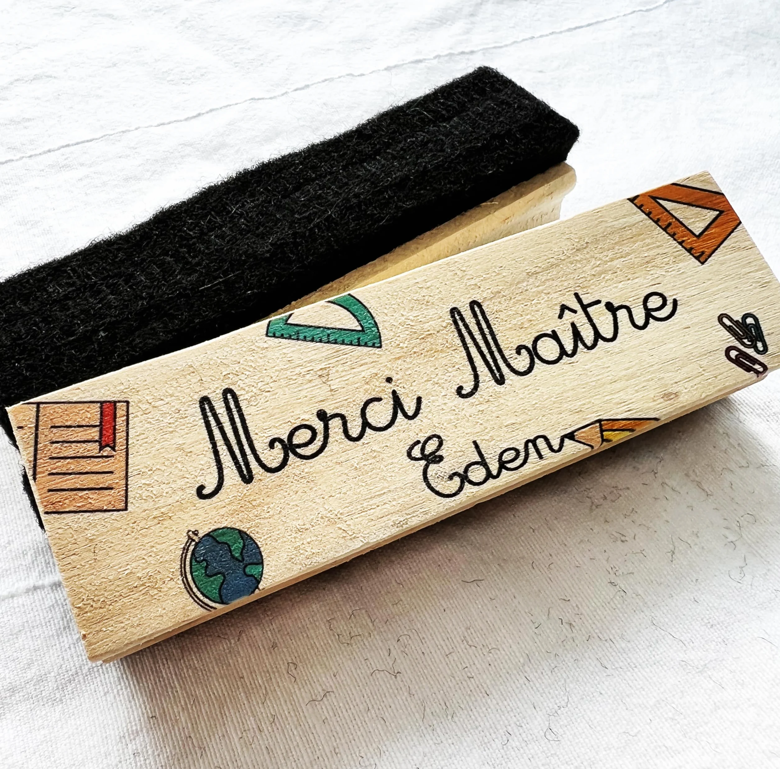 Tampon Brosse tableau à personnaliser avec texte