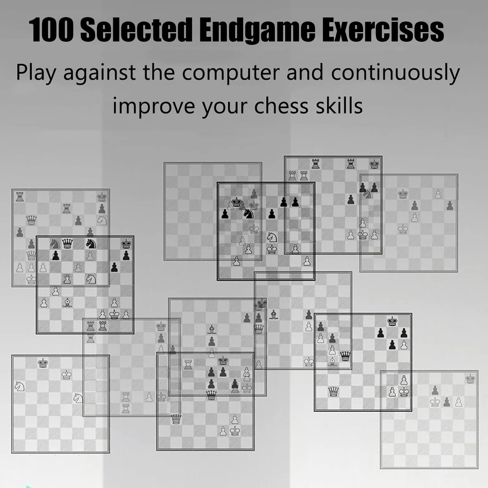 Jeu d'échecs électronique interactif avec Smart Display - 30 niveaux de difficulté pour deux joueurs et jeux familiaux, aucun réseau requis