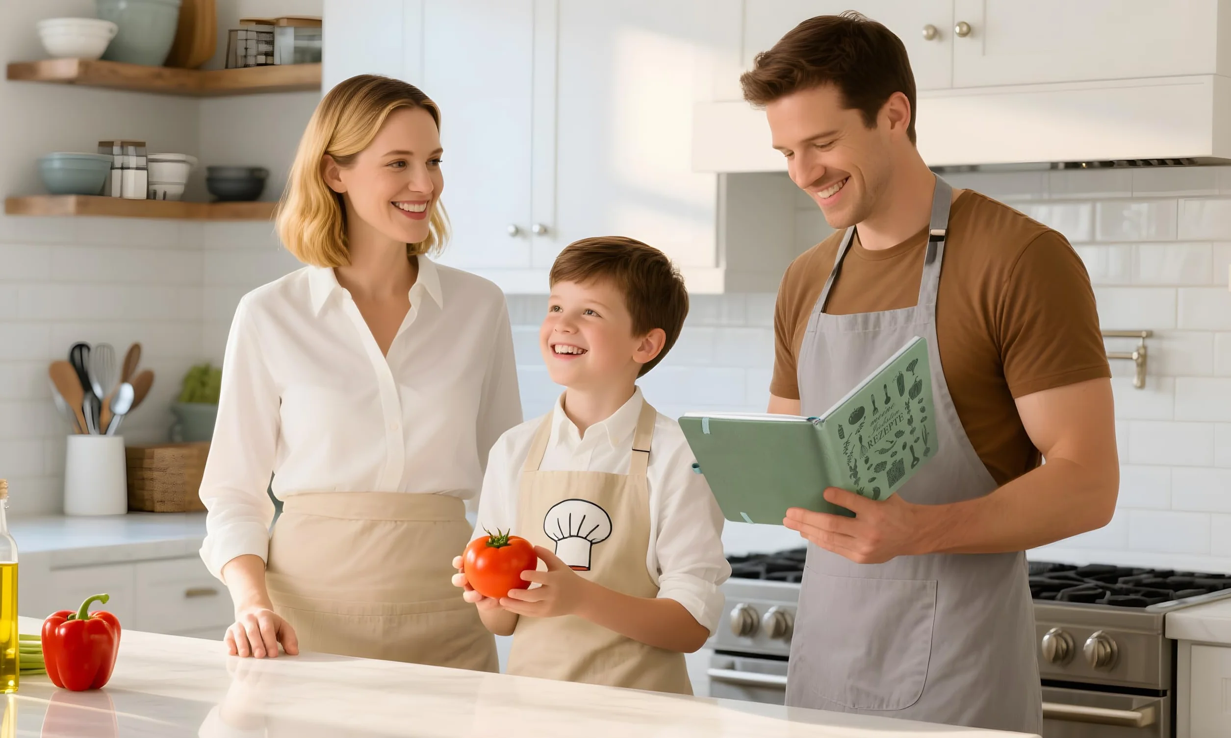 Carnet de Recettes à Remplir A5 – Livre de Recettes Vierge avec Index, Cahier de Cuisine Vert militaire