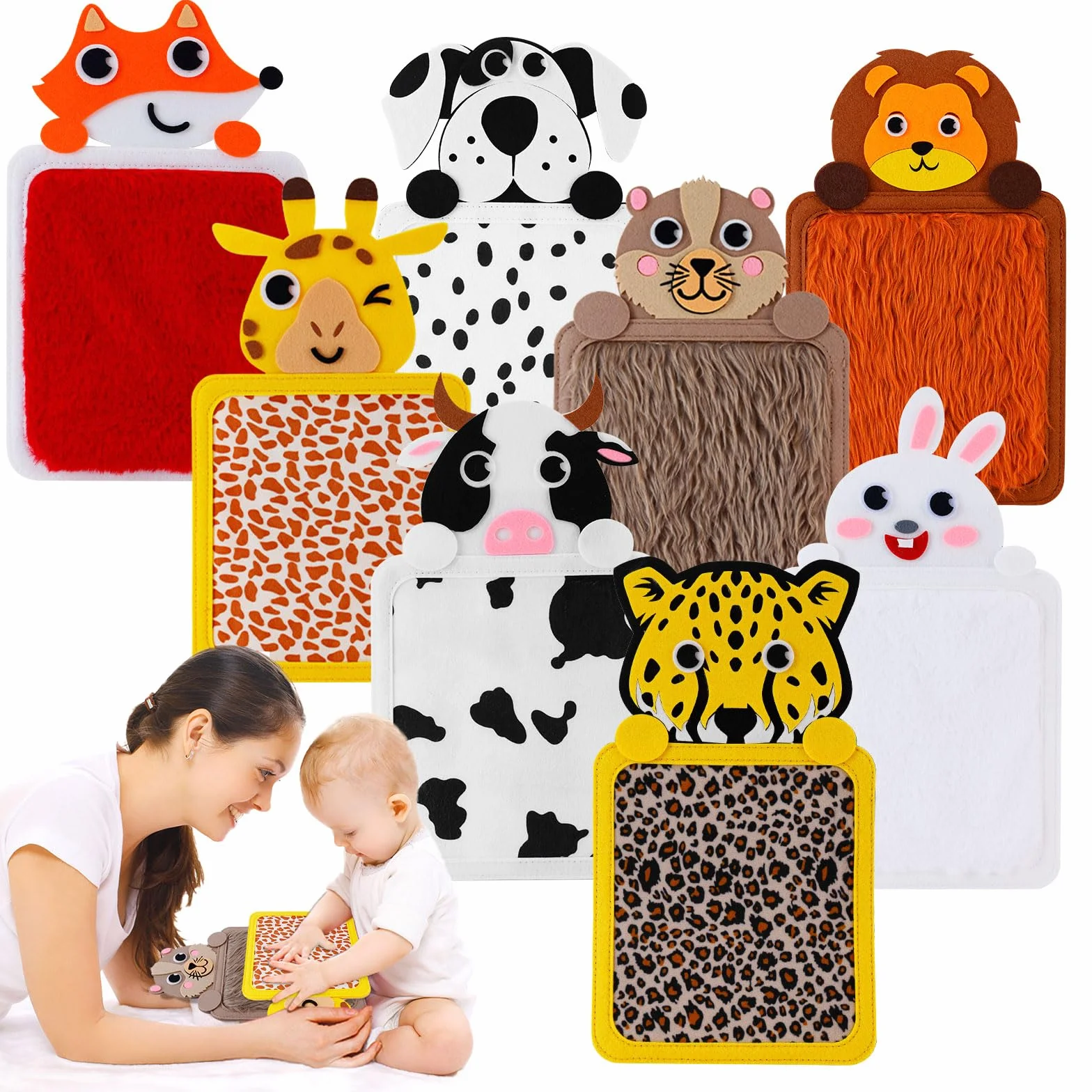 Tapis Sensoriel Enfant Autiste 8 Pièces Jouets Sensoriels Tactiles Dalles de Sol