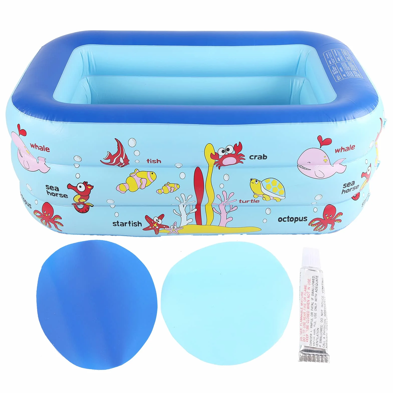 JTLB Piscine gonflable pour enfants, salon avec design indépendant pour 130 x 85 x 55 cm, impression d'encre de sécurité verte