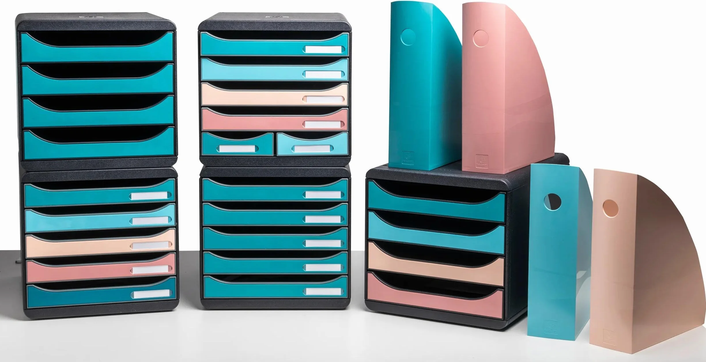 Exacompta MAG-CUBE Skandi porte-revues carton 6 pièces A4+ 26,6x8,2x30,5 cm vieux rose