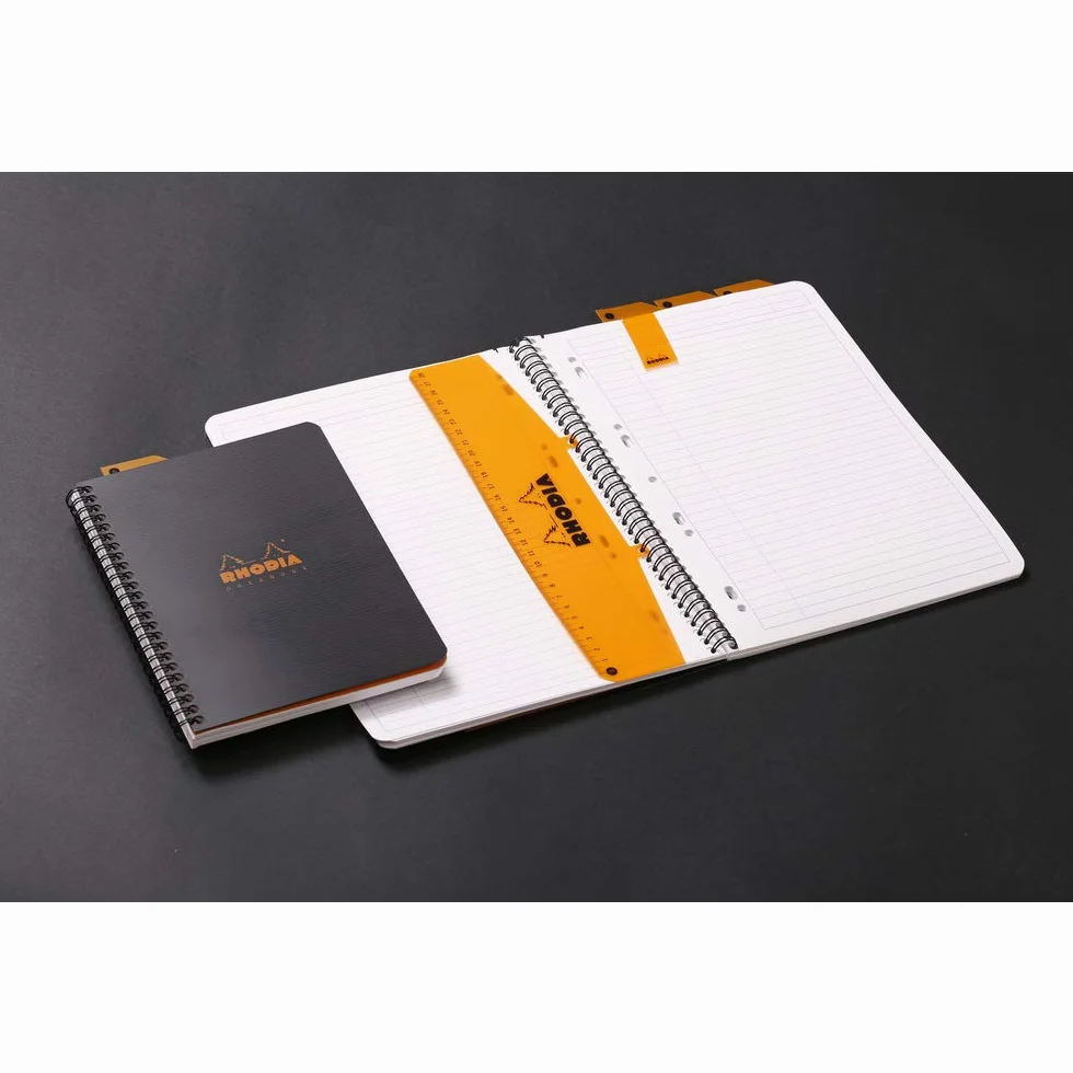 Rhodia 119901C Cahier à Spirale A4+ 22,5 x 29,7 cm Ligné 160 Pages Clairefontaine 90 g/m² Couverture Polypro