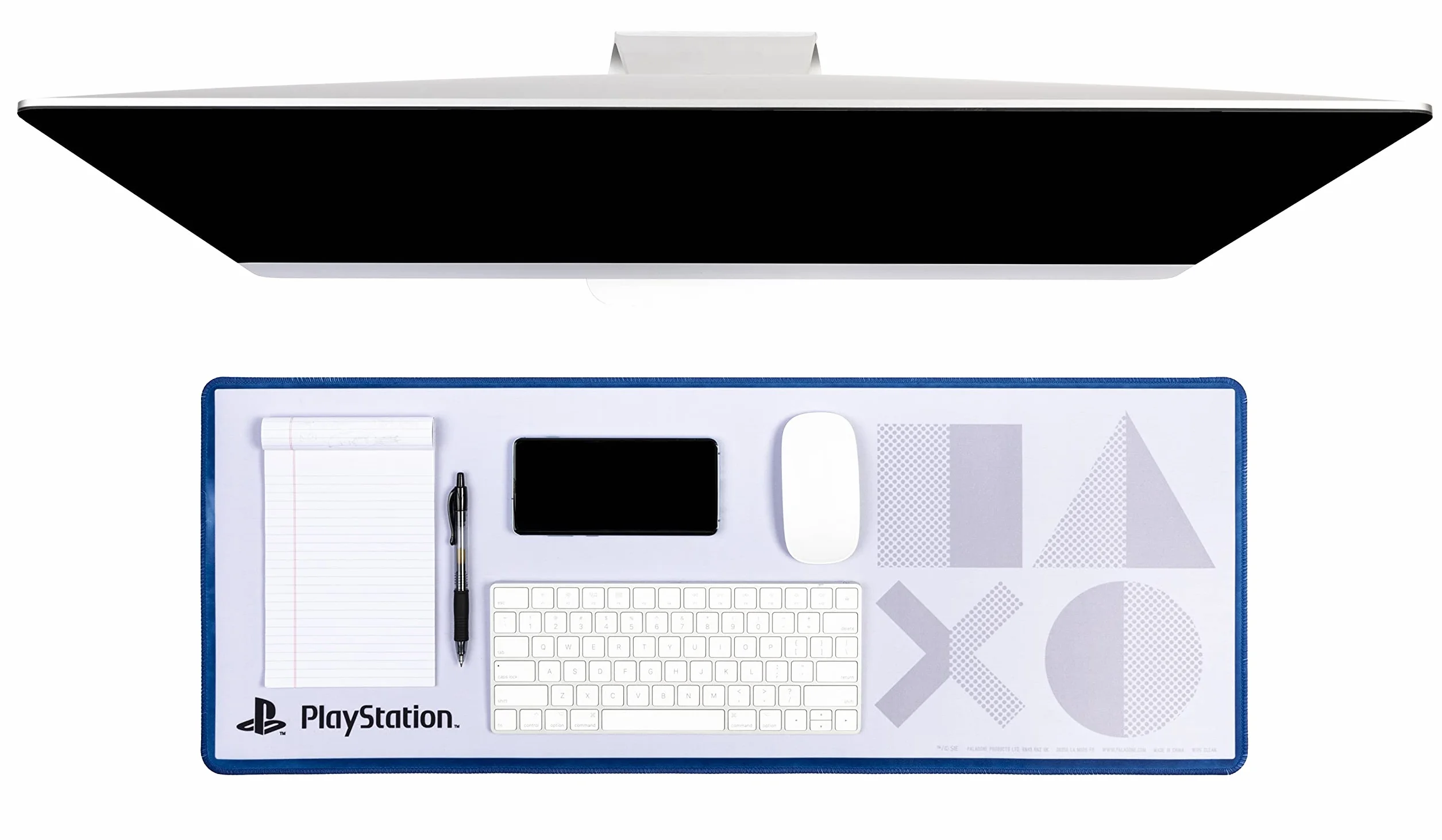 Paladone Sous-main Playstation 5 Bureau Jeu Officiel PP8816PS Bleu