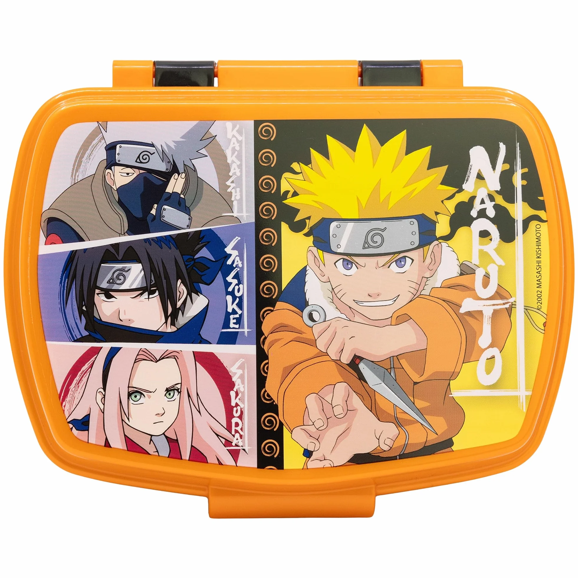 Boîte à Goûter Enfant Naruto, Lunch Box Rectangulaire 1333ml, Sans BPA, Plastique Résistant
