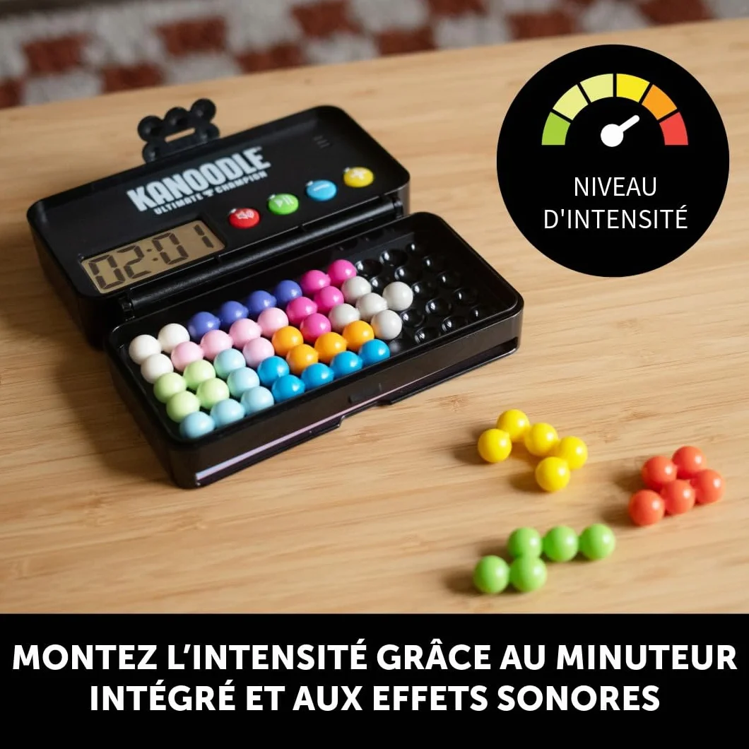Learning Resources Kanoodle Ultimate Champion Jeu de logique et Casse-tête éducatif 500 défis avec minuterie silencieuse