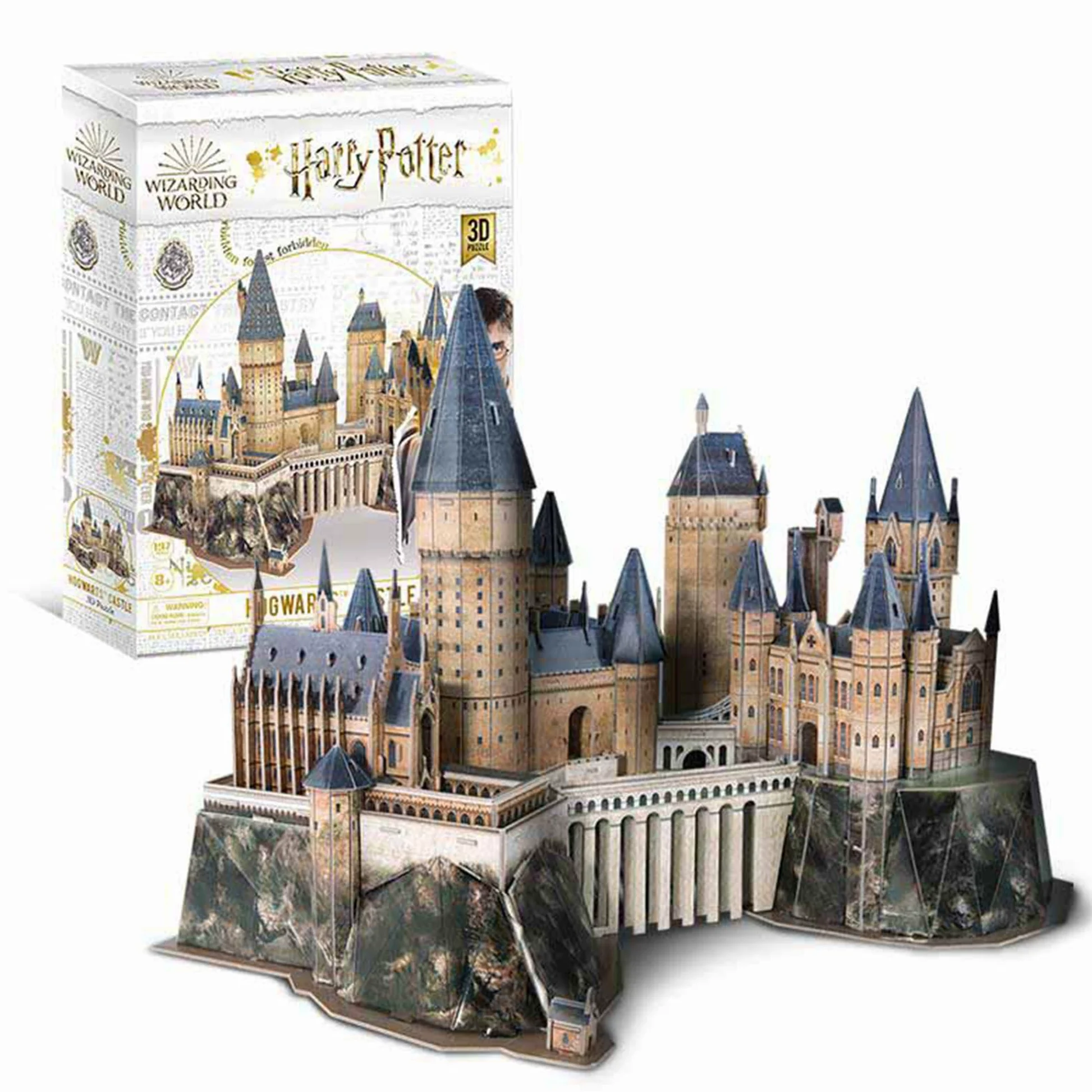 CubicFun | Harry Potter Le Château de Poudlard | Jeu de Construction | Puzzle 3D | 197 pièces | À partir de 8 Ans | 60 Minutes