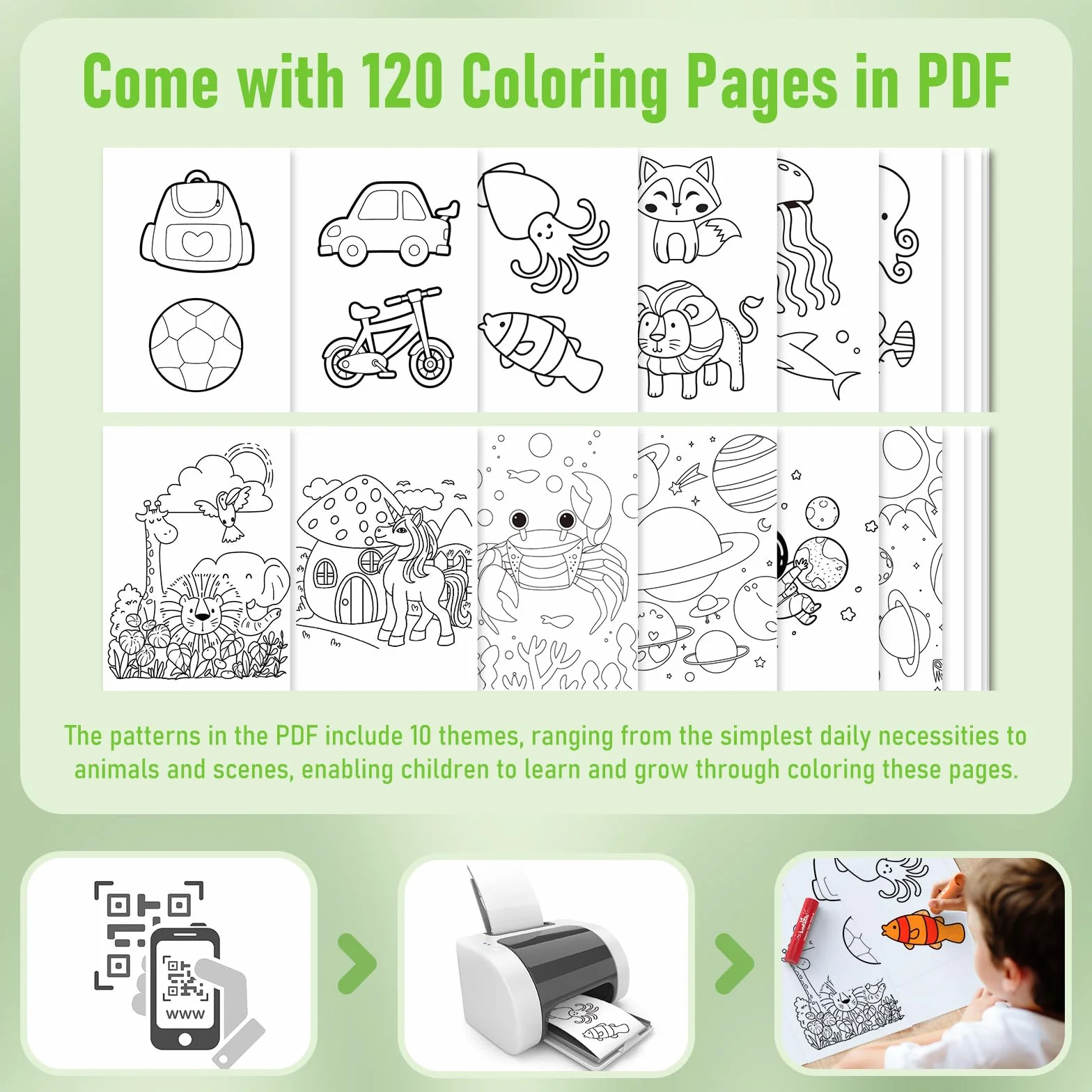 JUPITEARTH Bâtons de peinture à tempera 24 couleurs avec 120 pages coloriage PDF et 30 autocollants, peinture séchage rapide non toxique lavable pour enfants